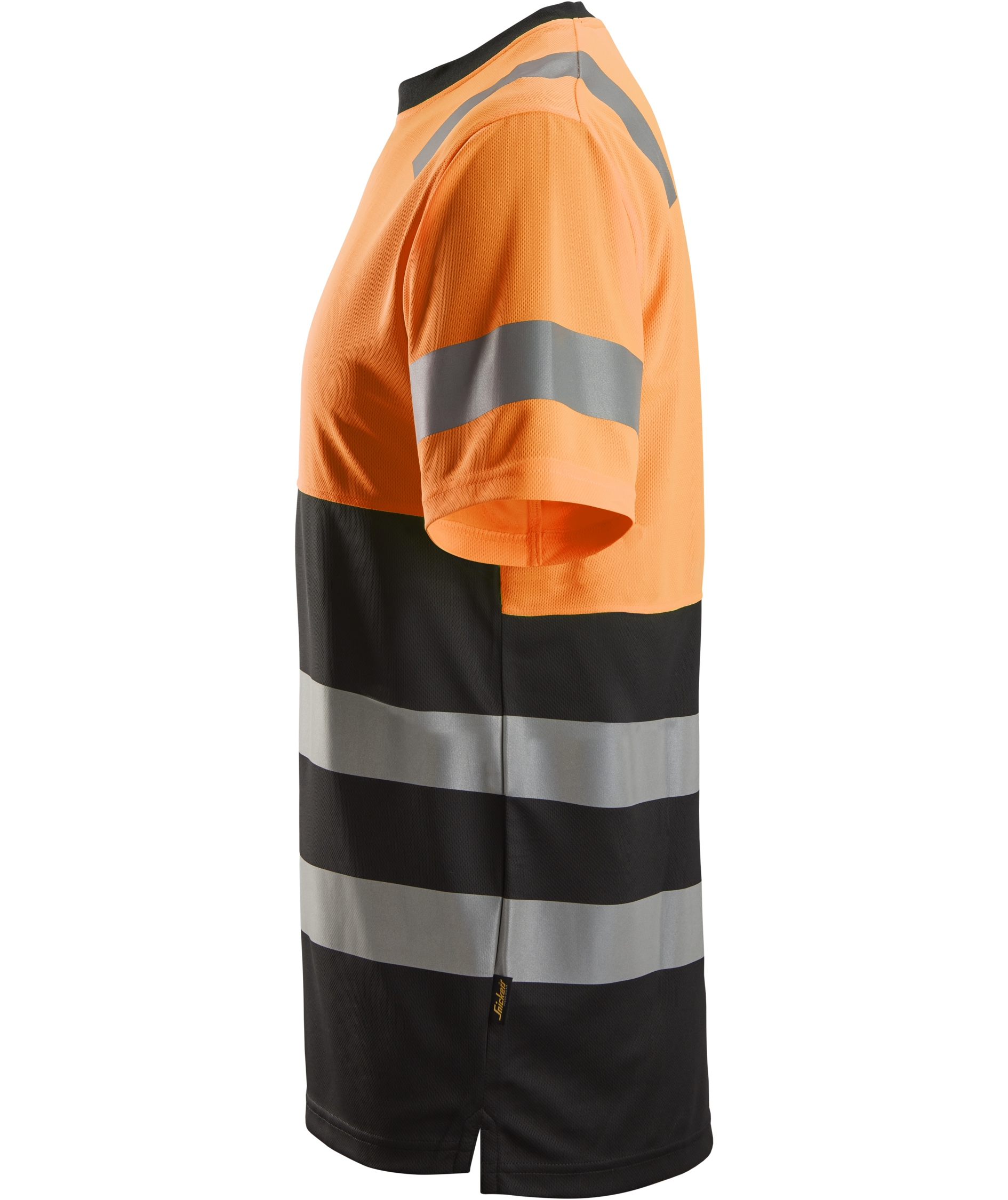 Snickers T-shirt 2535, Svart/Hi-vis Orange, large image number 3