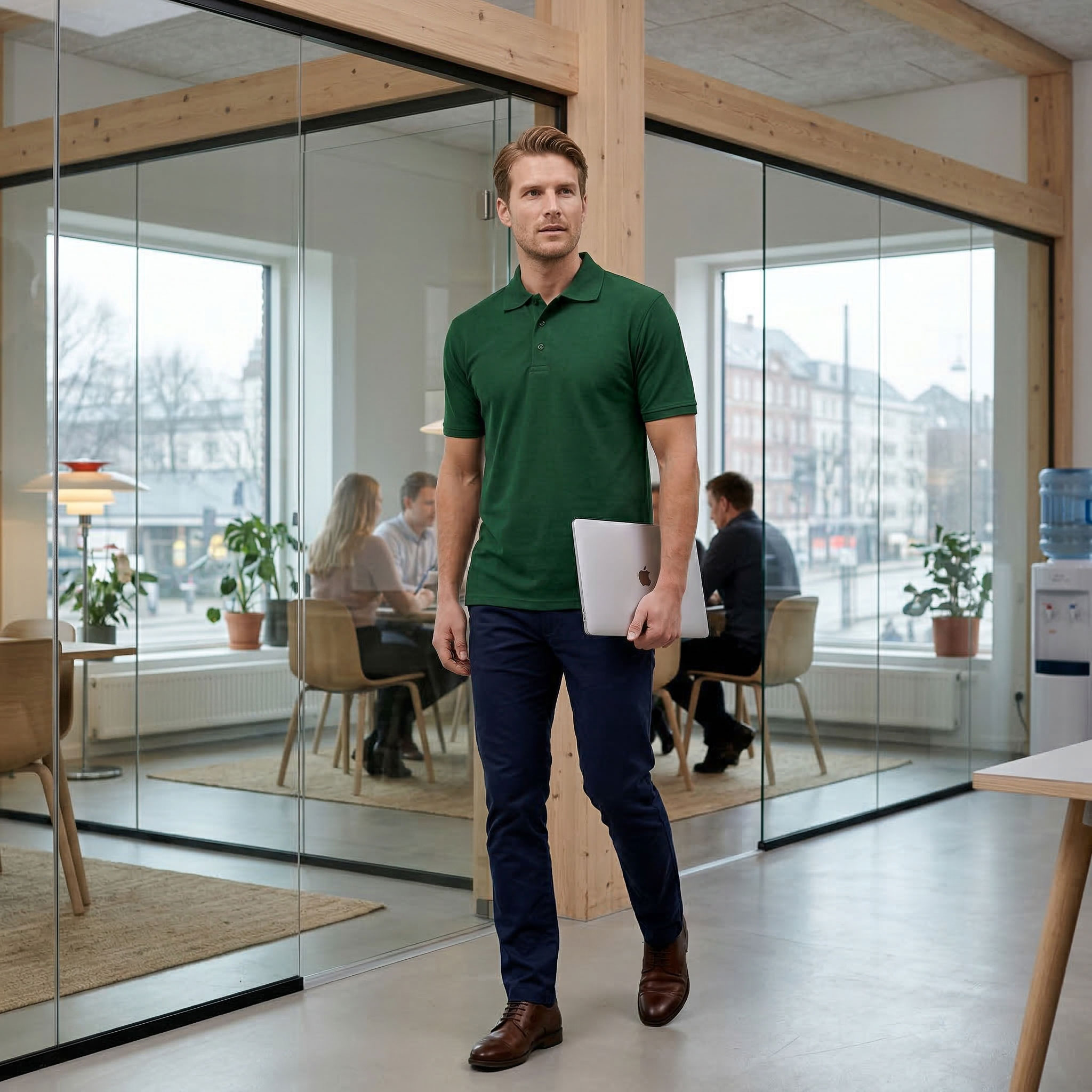 Tee Jays Power polo T-shirt, Skovgr&oslash;n