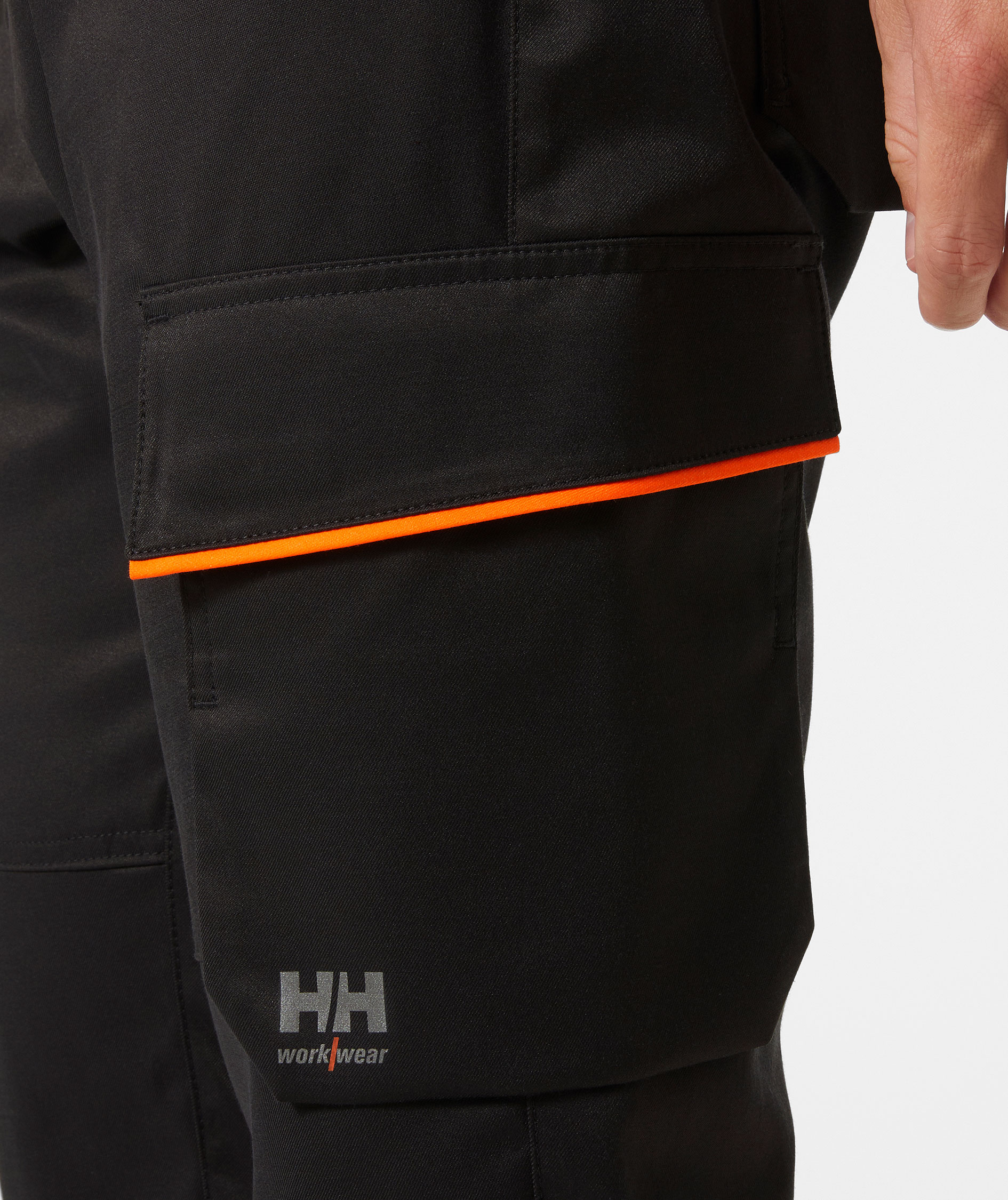 Helly Hansen UC-ME cargobukse, Hi-vis Oransje/Ebony, large image number 5