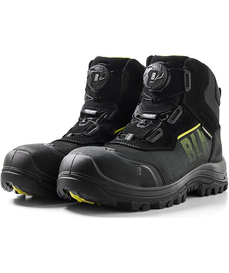 Bl&aring;kl&auml;der Storm safety boots S3, Black/Hi-Vis Yellow, large image number 3