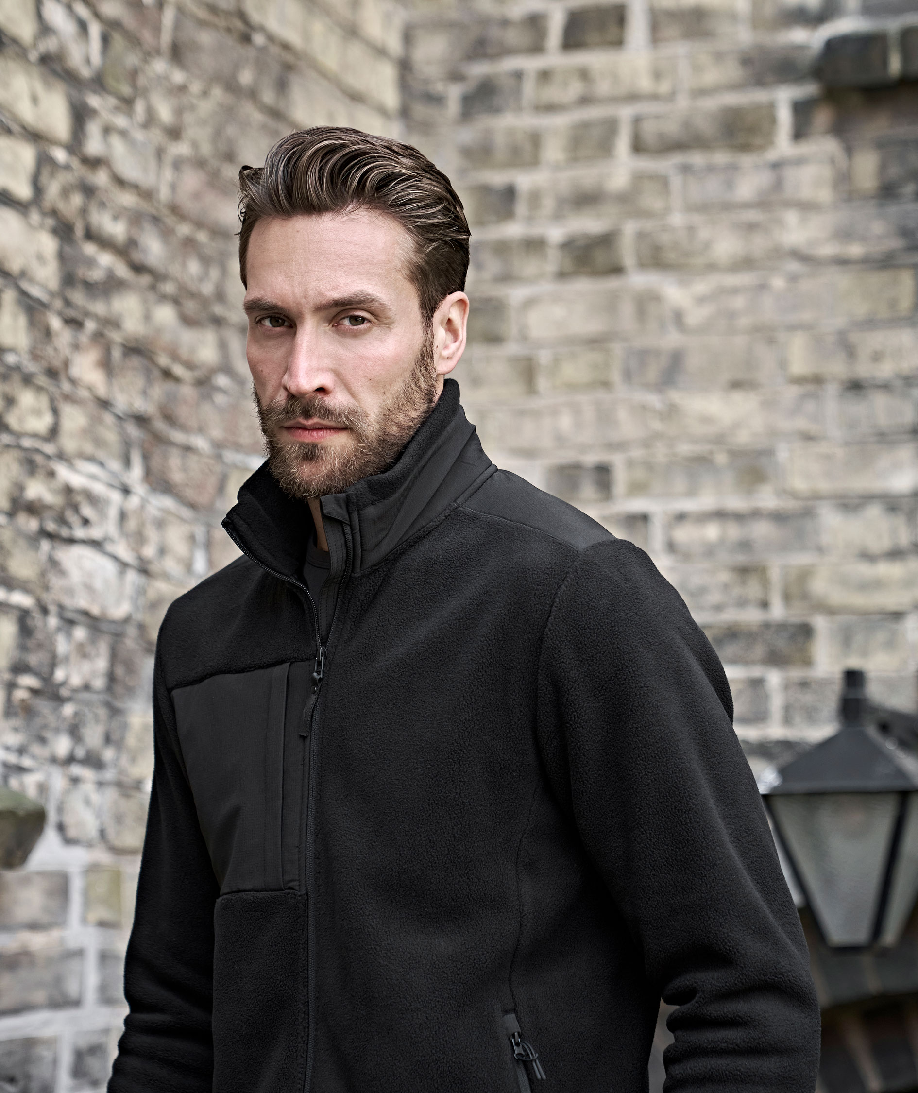 Tee Jays Mountain fleecejakke, Sort, large image number 8