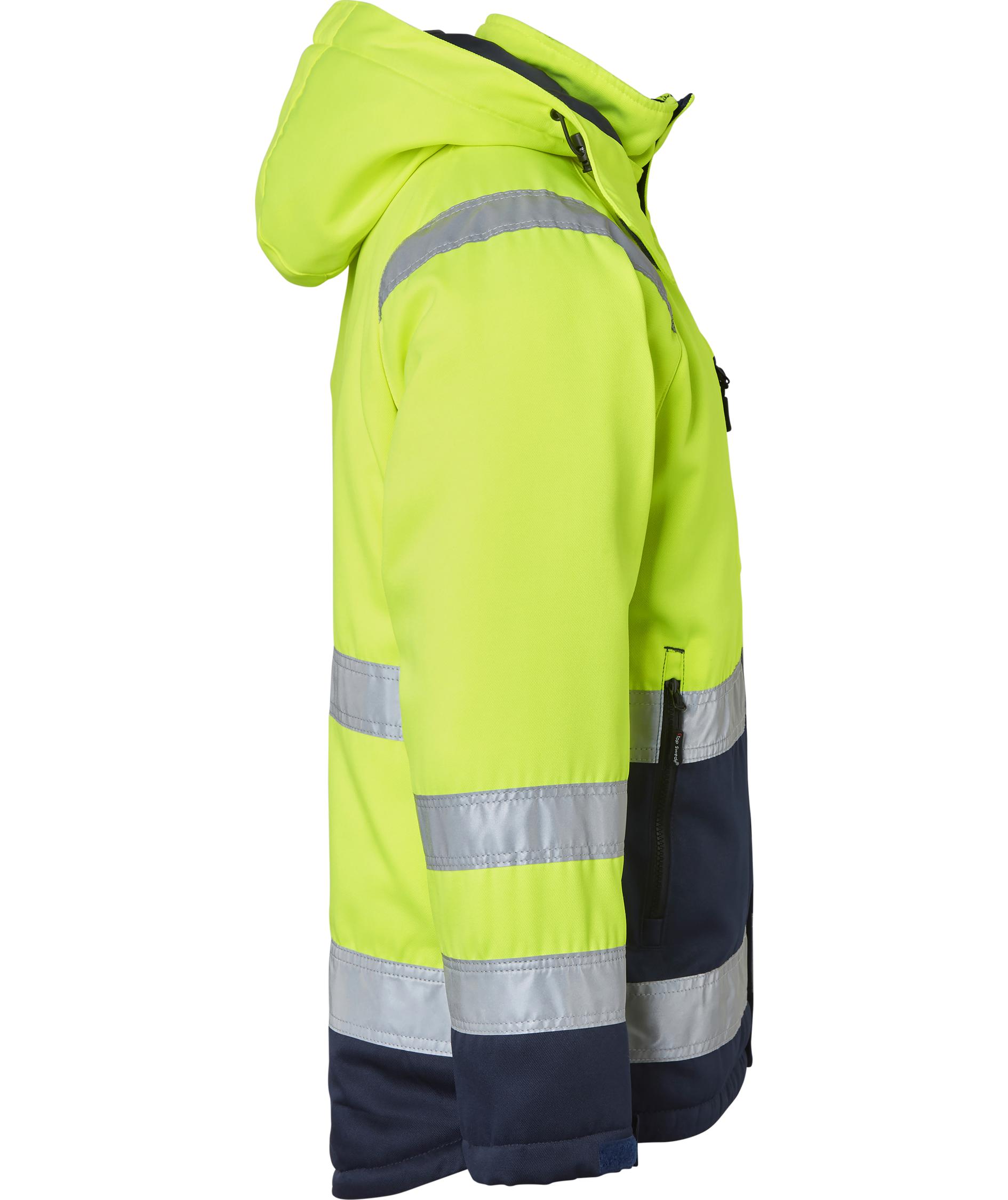 Top Swede vinterjakke 131, Hi-Vis Gul/Navy, large image number 2