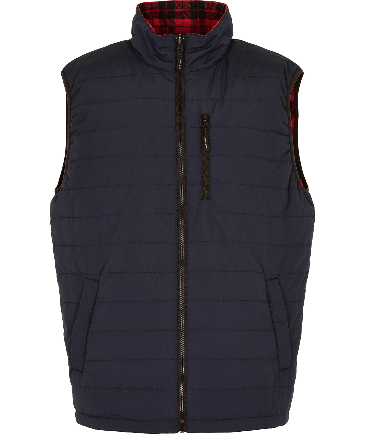 ProActive v&auml;ndbar flanellv&auml;st, R&ouml;d