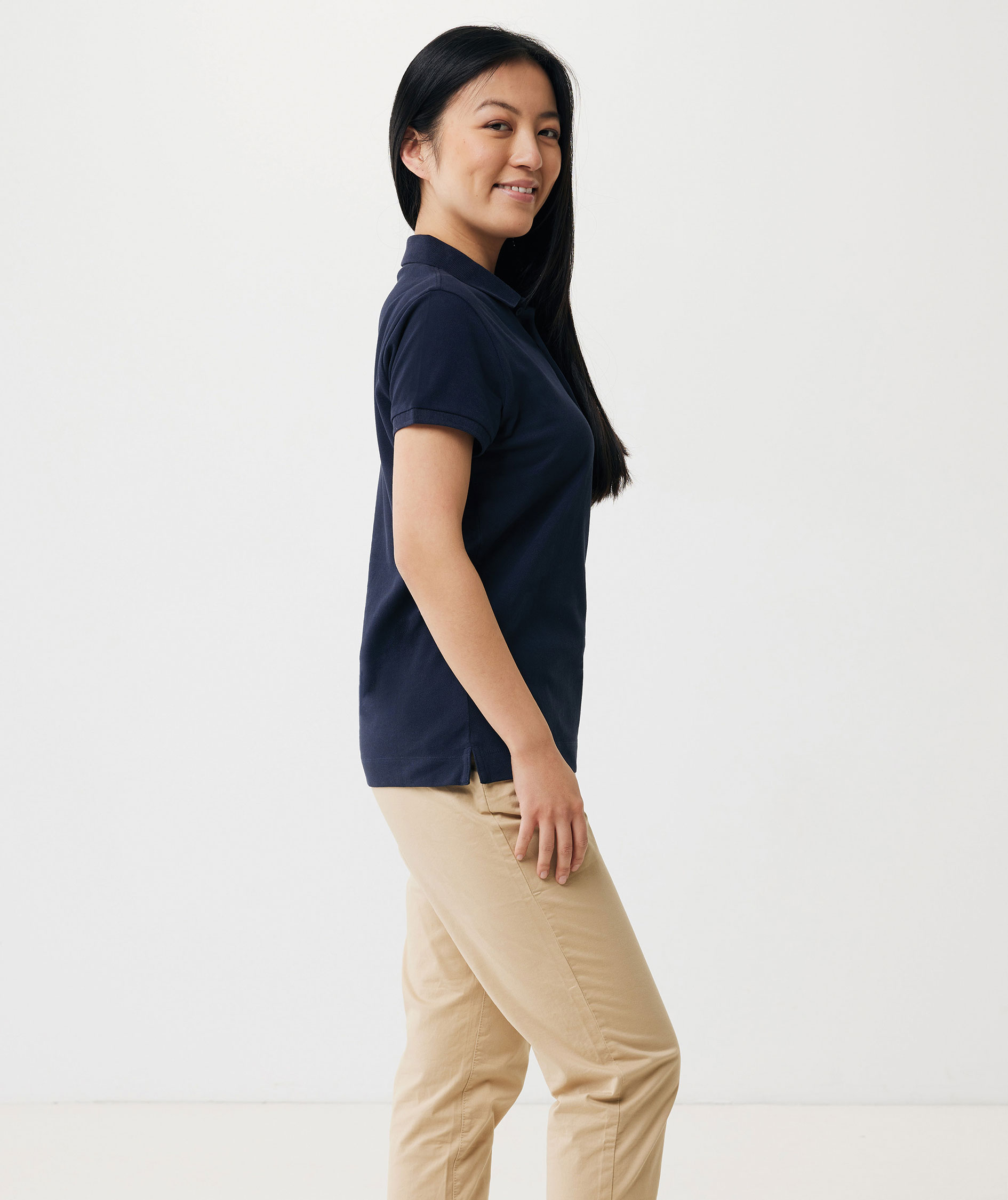 Iqoniq Yosemite Damen Poloshirt, Marineblau, large image number 4
