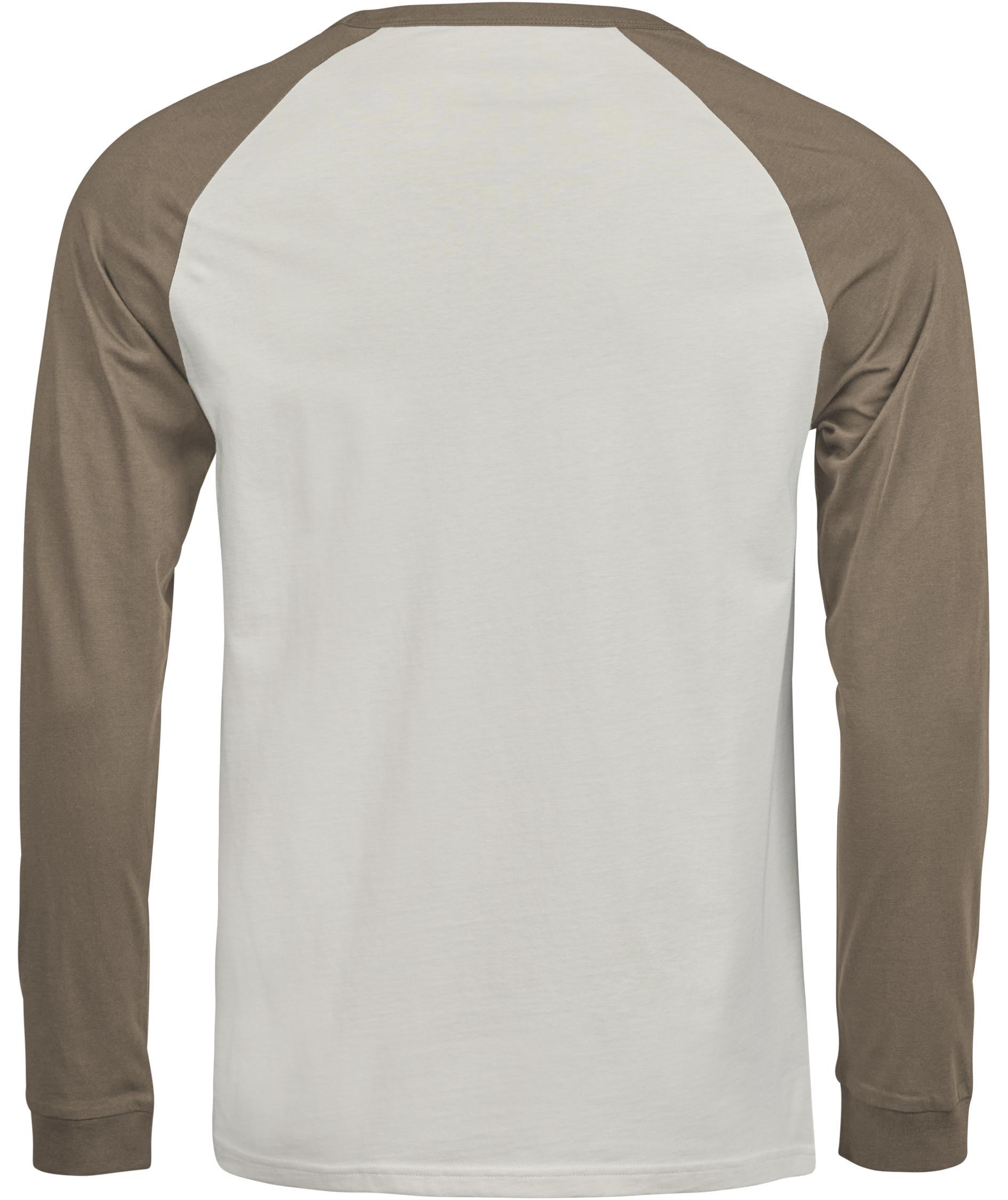 Tee Jays UNLABELED long-sleeved baseball T-shirt, Cement/Clay, large image number 2