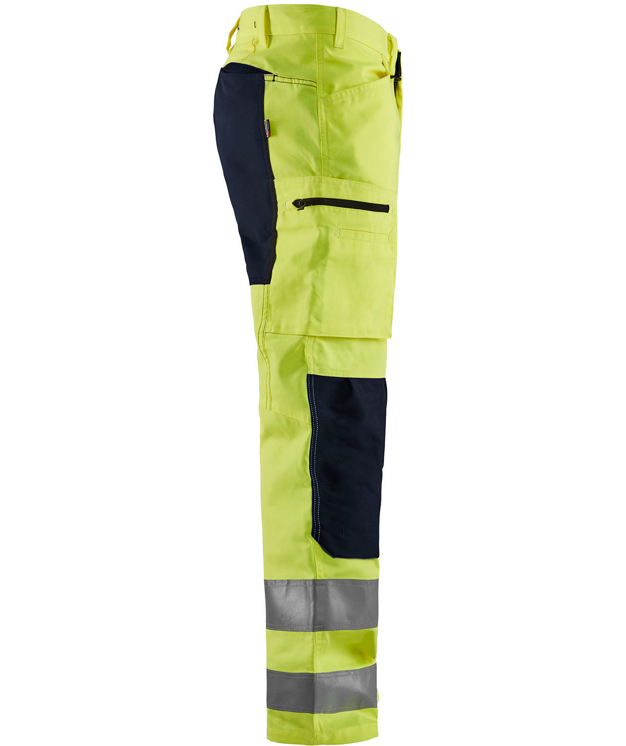 Bl&aring;kl&auml;der arbeidsbukse, Hi-vis Gul/Svart, large image number 3