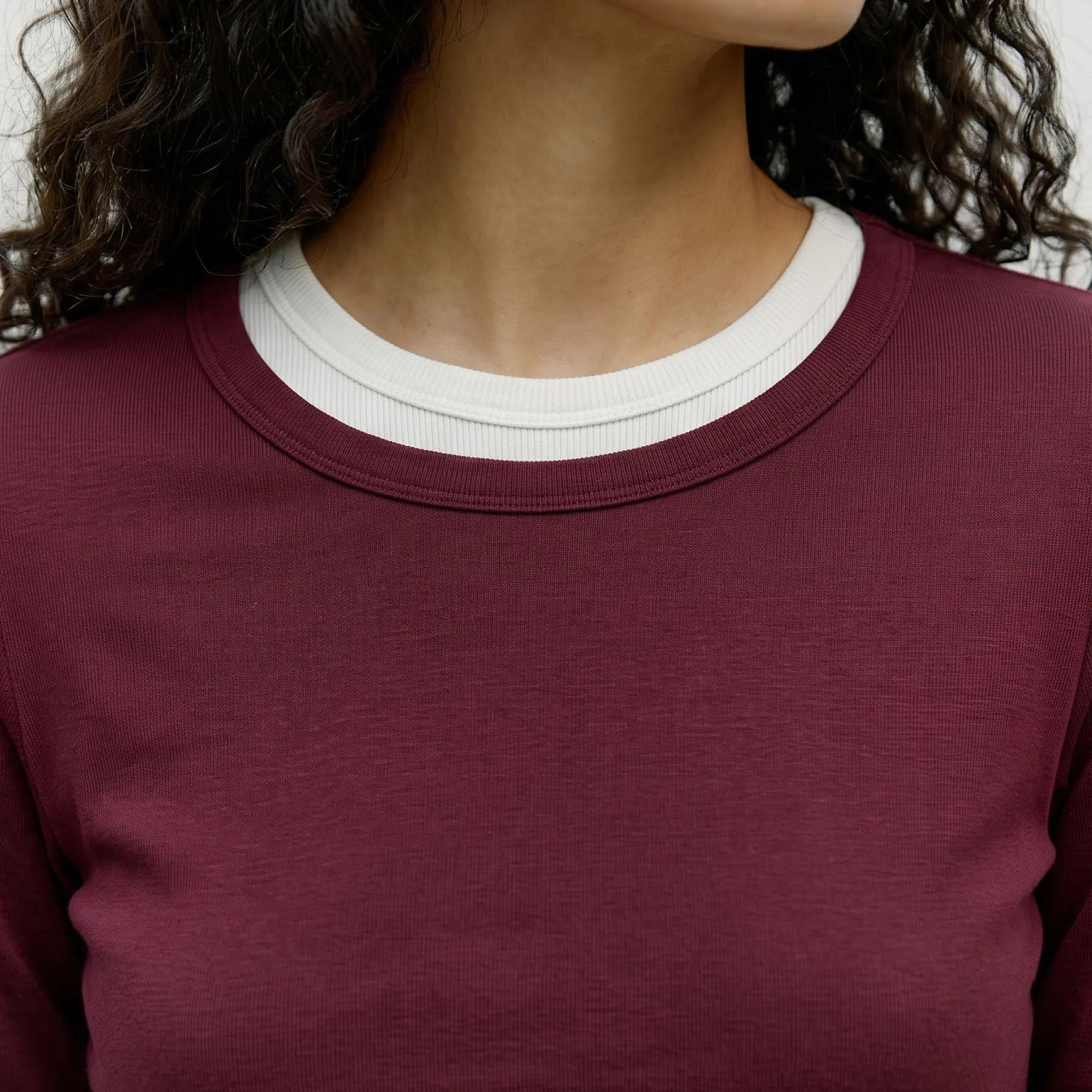 Vero Moda VMADA long-sleeved T-shirt, Windsor Wine, large image number 3
