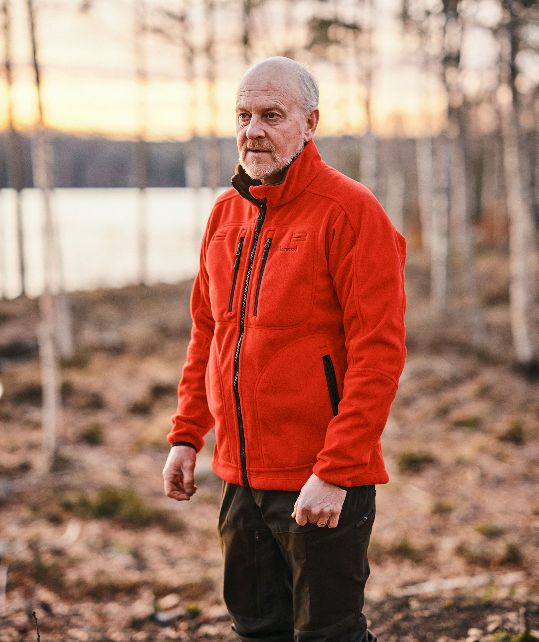 Pinewood&nbsp;Furudal Reversible fleecejakke, Hunting Brown/Red, large image number 5