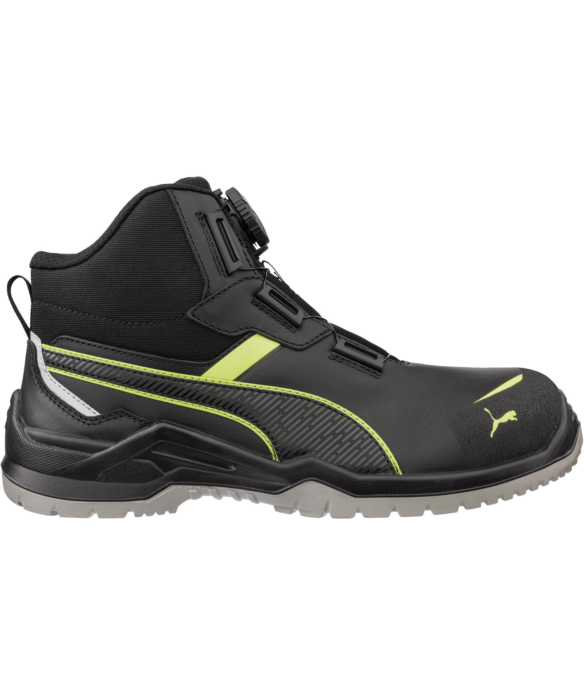Puma Krypton sikkerhedsst&oslash;vletter S3S, Black/Green