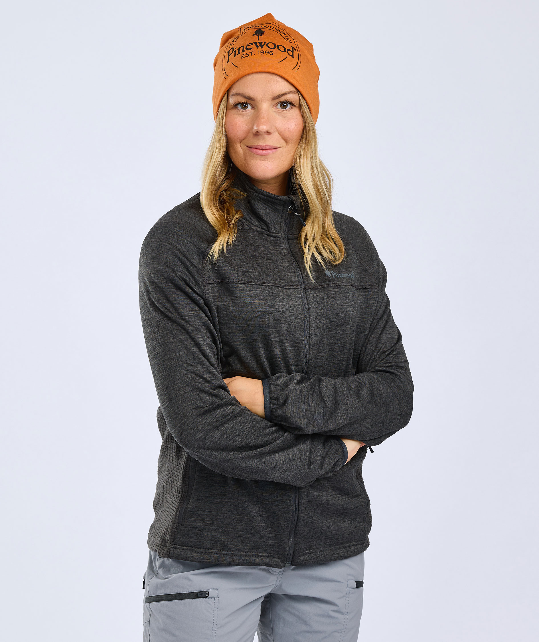 Pinewood&nbsp;Abisko dame fleecejakke, Ash Grey, large image number 7