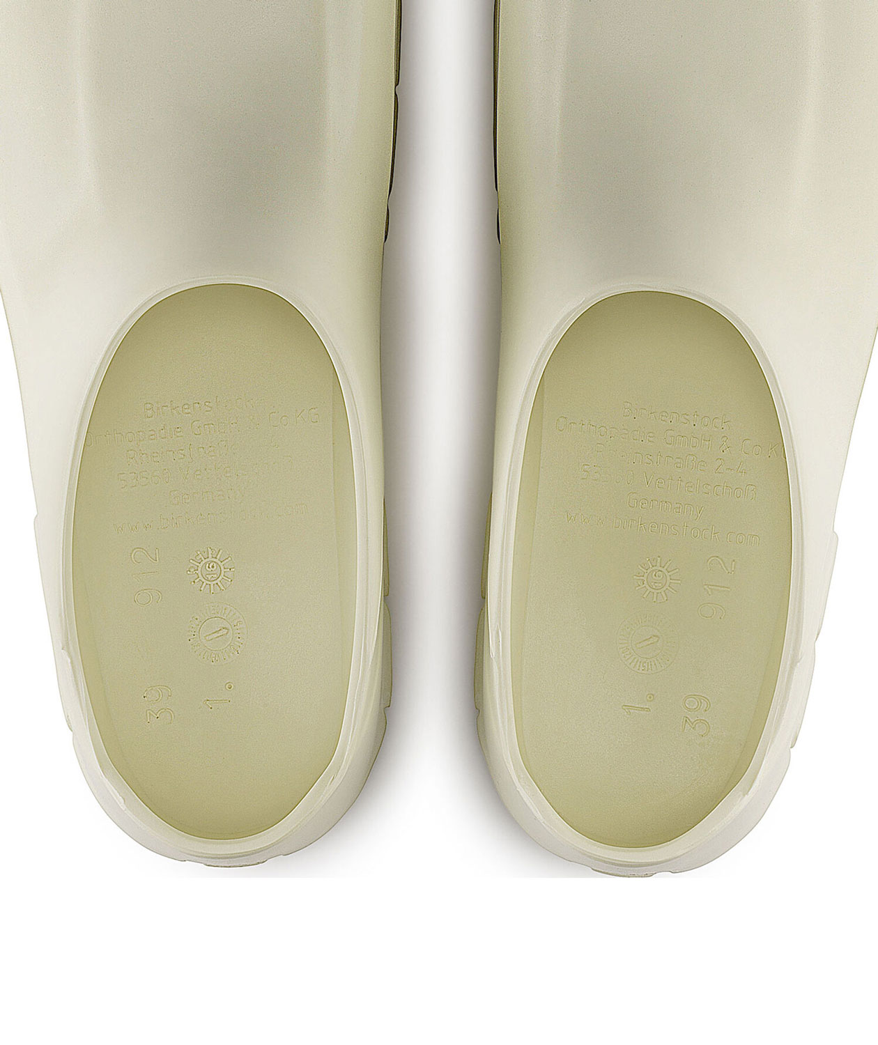 Birkenstock A630 Regular fit tr&aelig;sko OB, Hvid, large image number 6