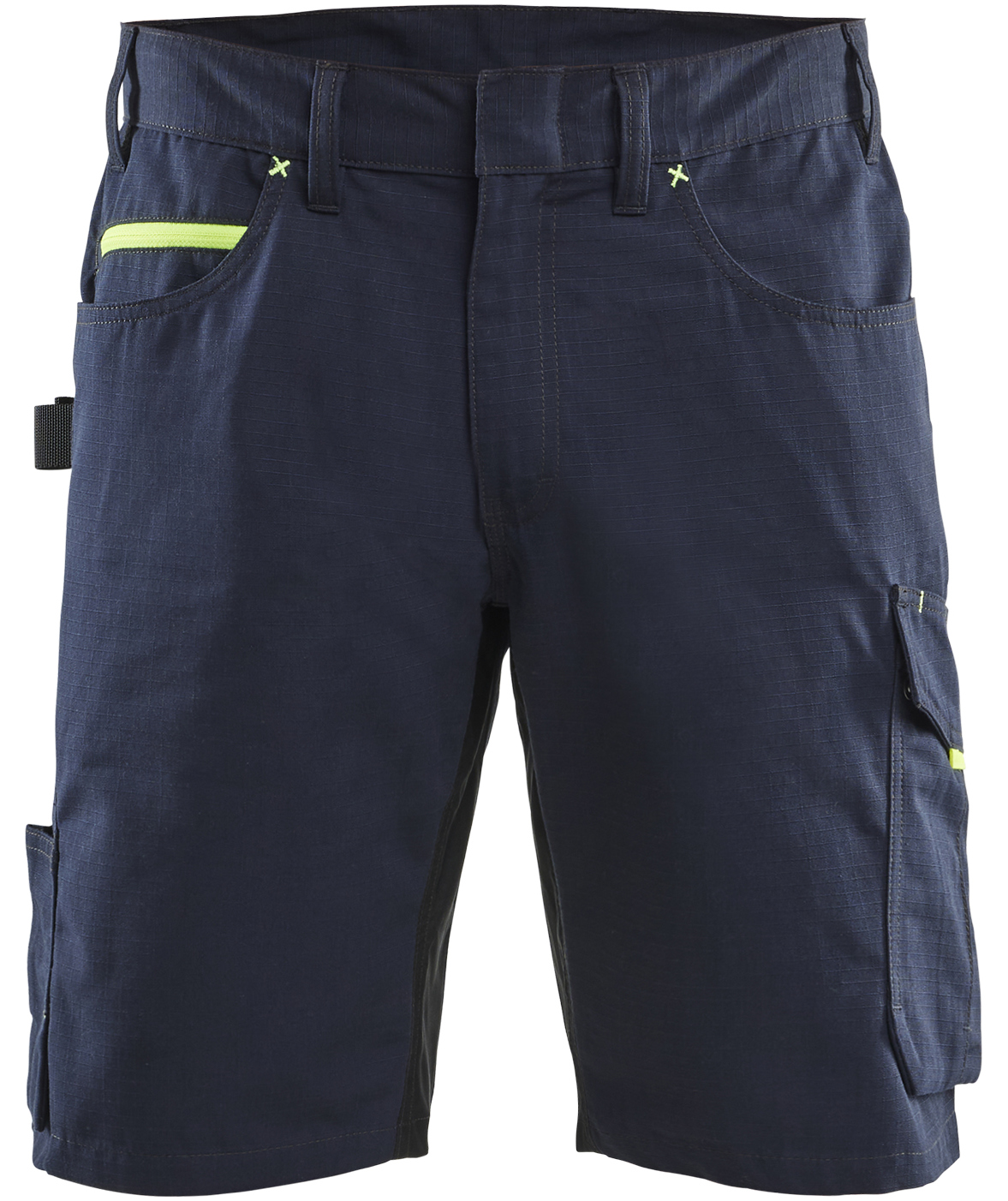 Bl&aring;kl&auml;der Unite arbejdsshorts, M&oslash;rk Marine/Hi-Vis Gul, M&oslash;rk Marine/Hi-Vis Gul, swatch