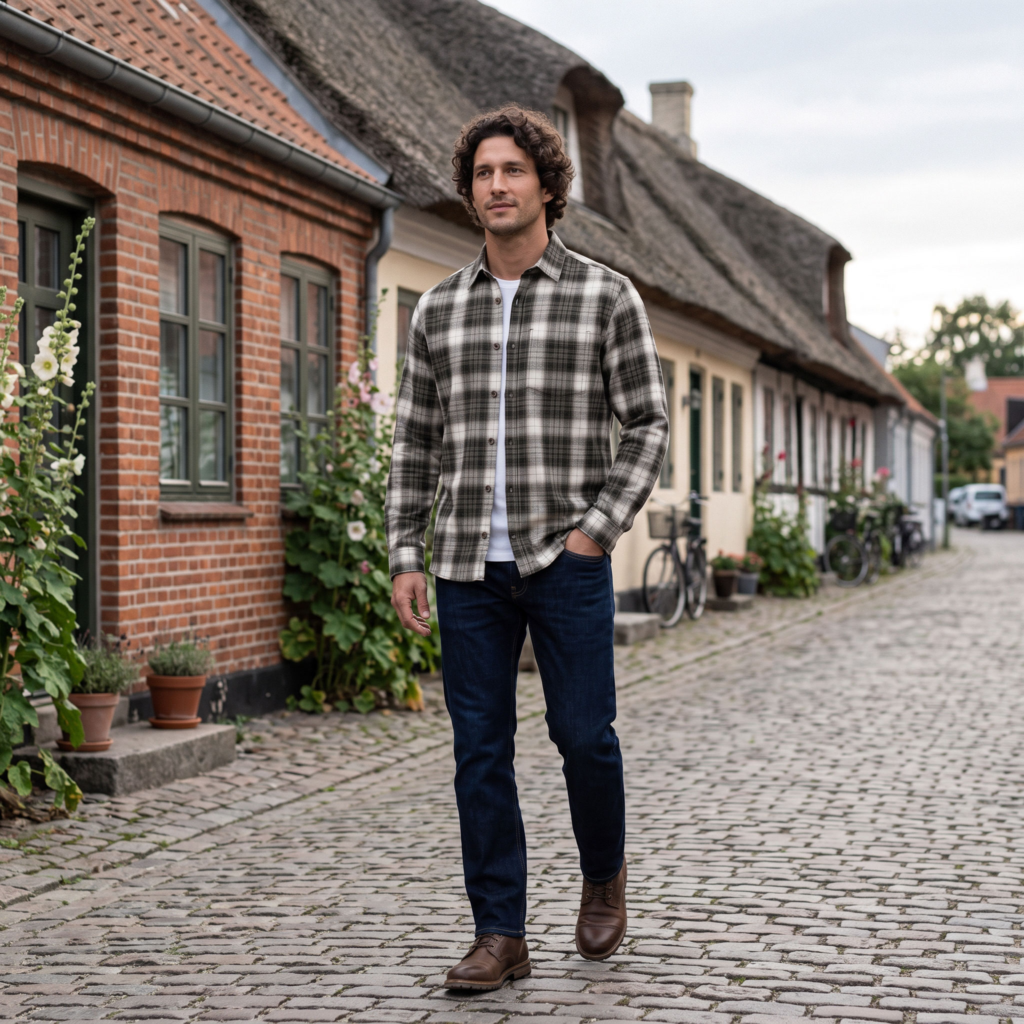 Jack & Jones JJJAMES flannelskjorte, Rosin