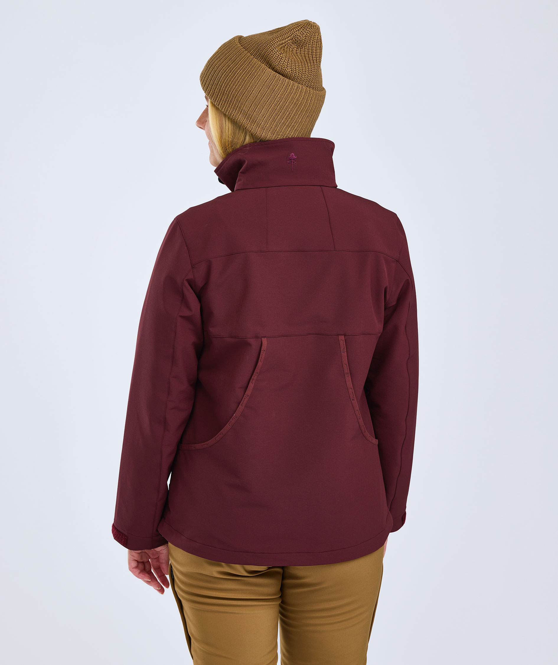 Pinewood Dog Sports Hybrid dame softshelljakke, Earth Plum, large image number 3