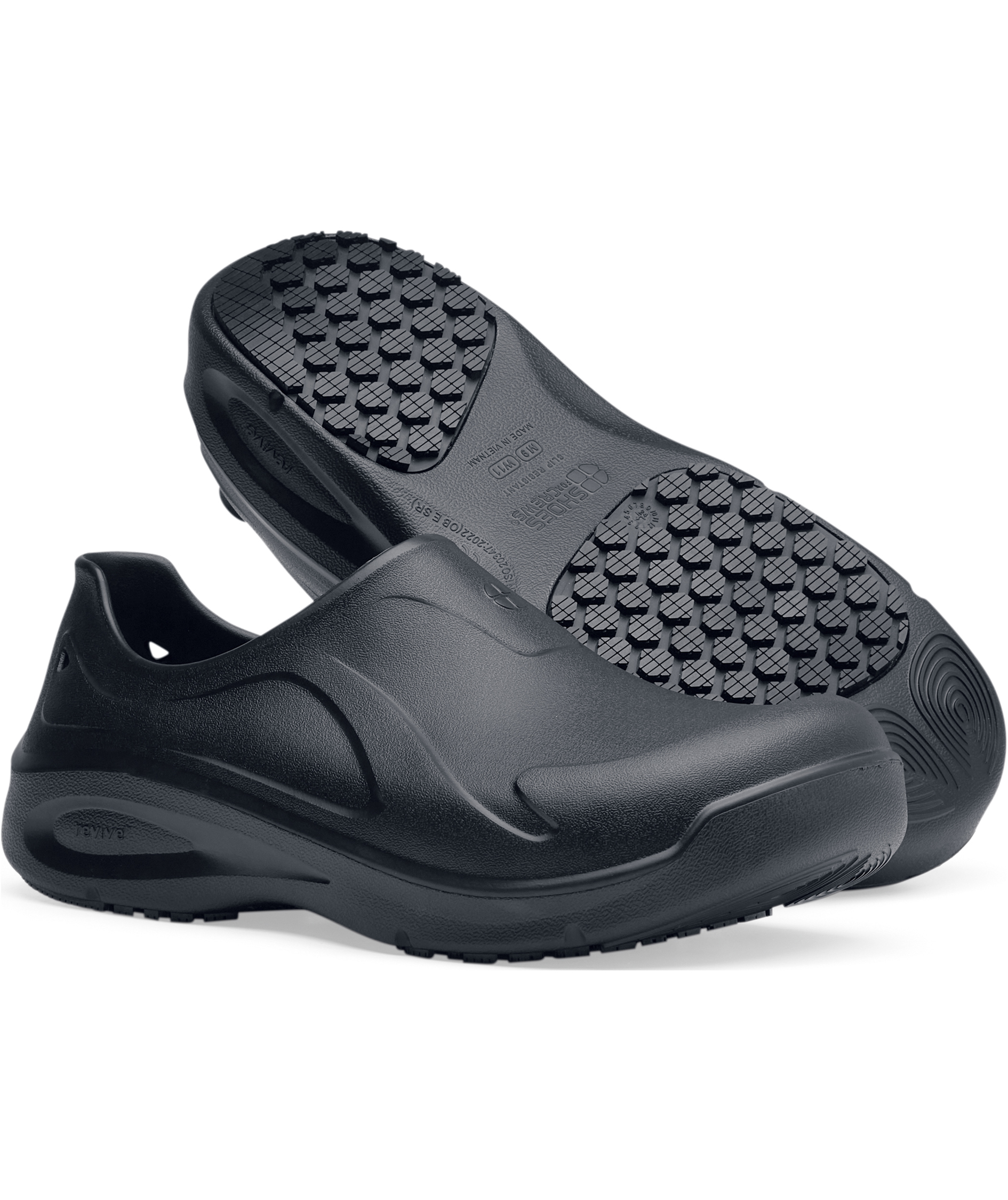 Shoes For Crews Radium ll clogs med helkappe, Svart, large image number 8