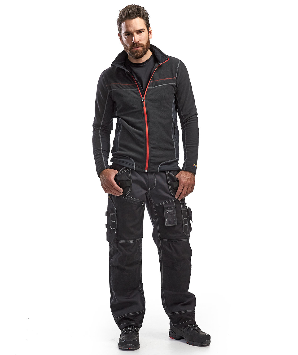 Bl&aring;kl&auml;der&nbsp;Microfleecejakke, Svart