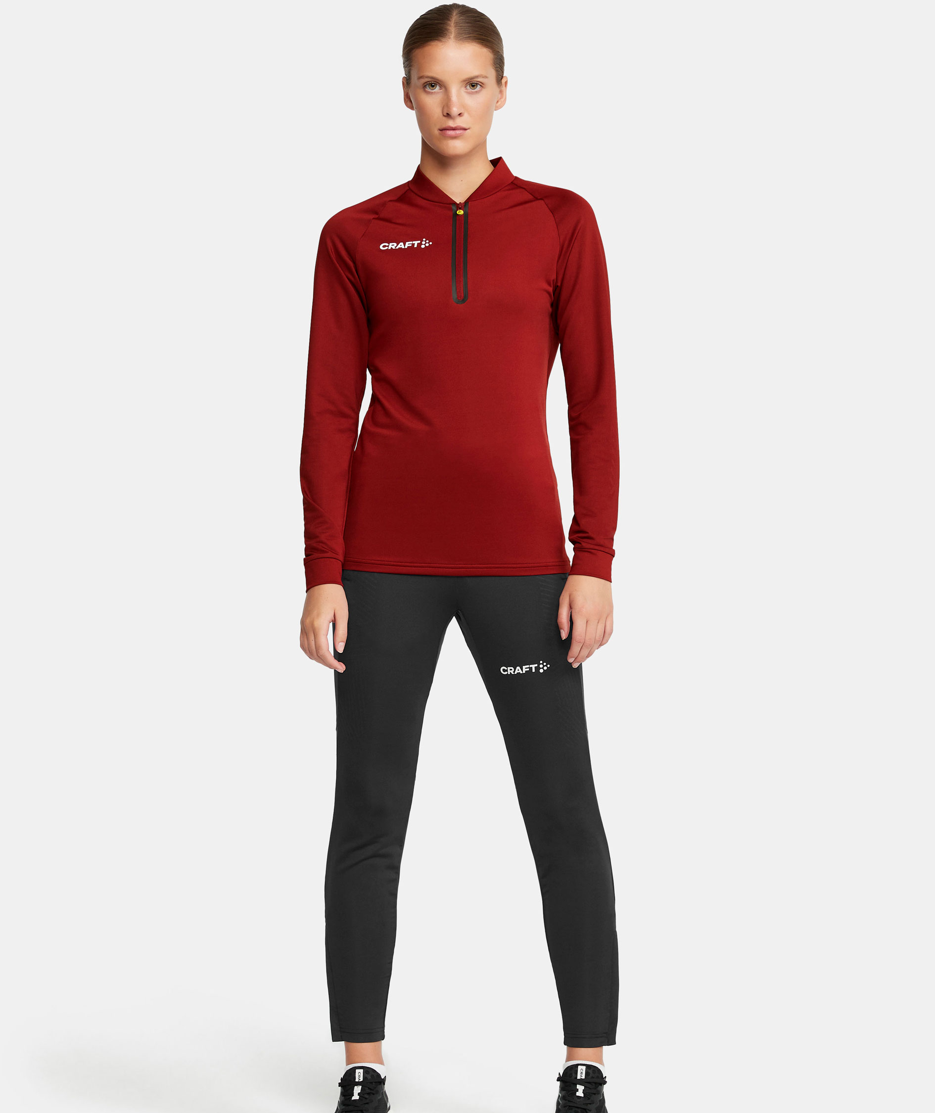 Craft Extend Damen Halfzip Trainingspullover, Rhubarb