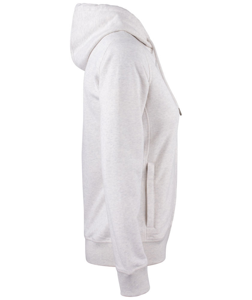 Clique Premium OC hoodie dam, Ljusgr&aring; fl&auml;ckig, large image number 4