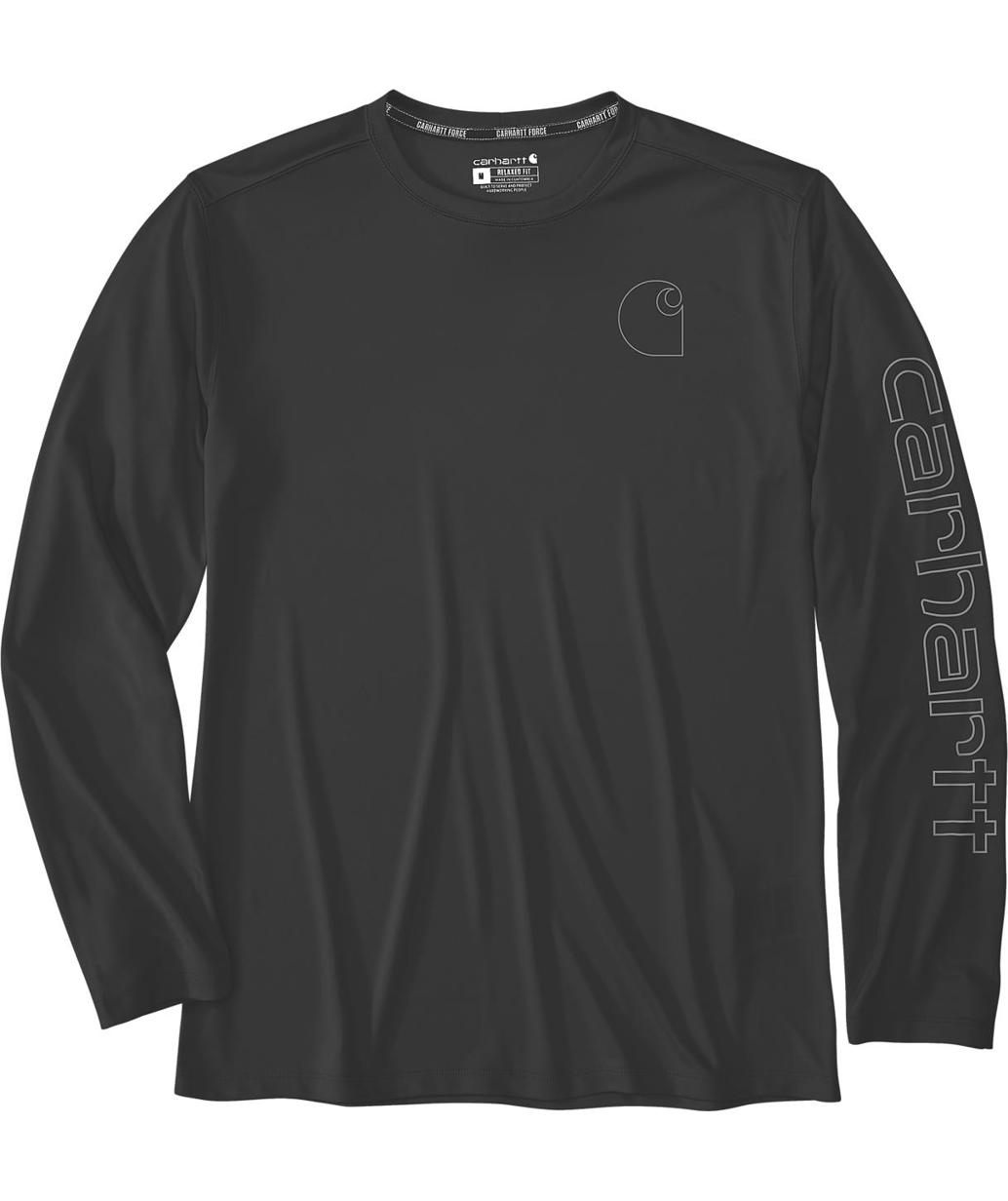 Carhartt Sun Defender l&aring;ng&auml;rmad T-shirt, Black