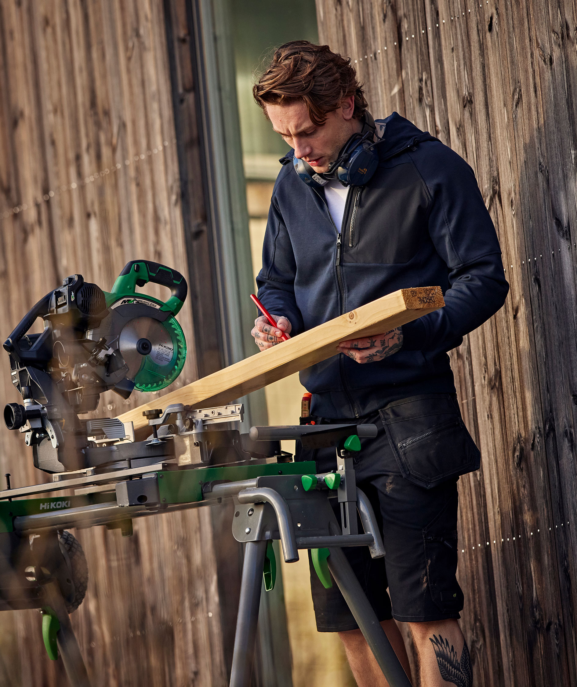 Fristads h&aring;ndverkershorts 2904 GWM, Svart, large image number 9