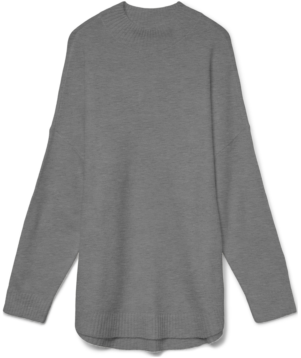 Vero Moda VAMPLAZA lang dame striktr&oslash;je, Medium Grey Melange