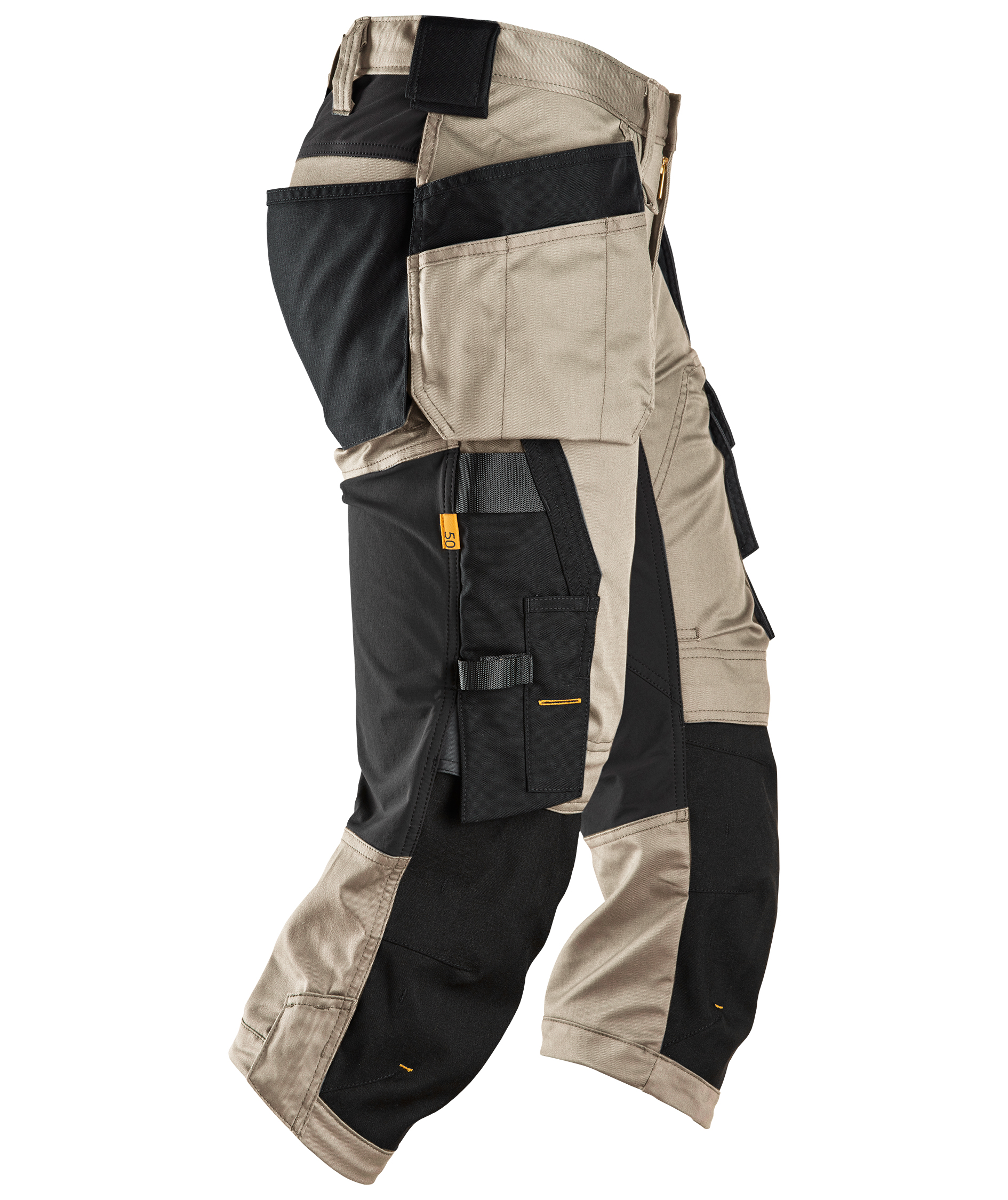 Snickers AllroundWork h&aring;ndverkerknickers 6142, Khaki/Black, large image number 2