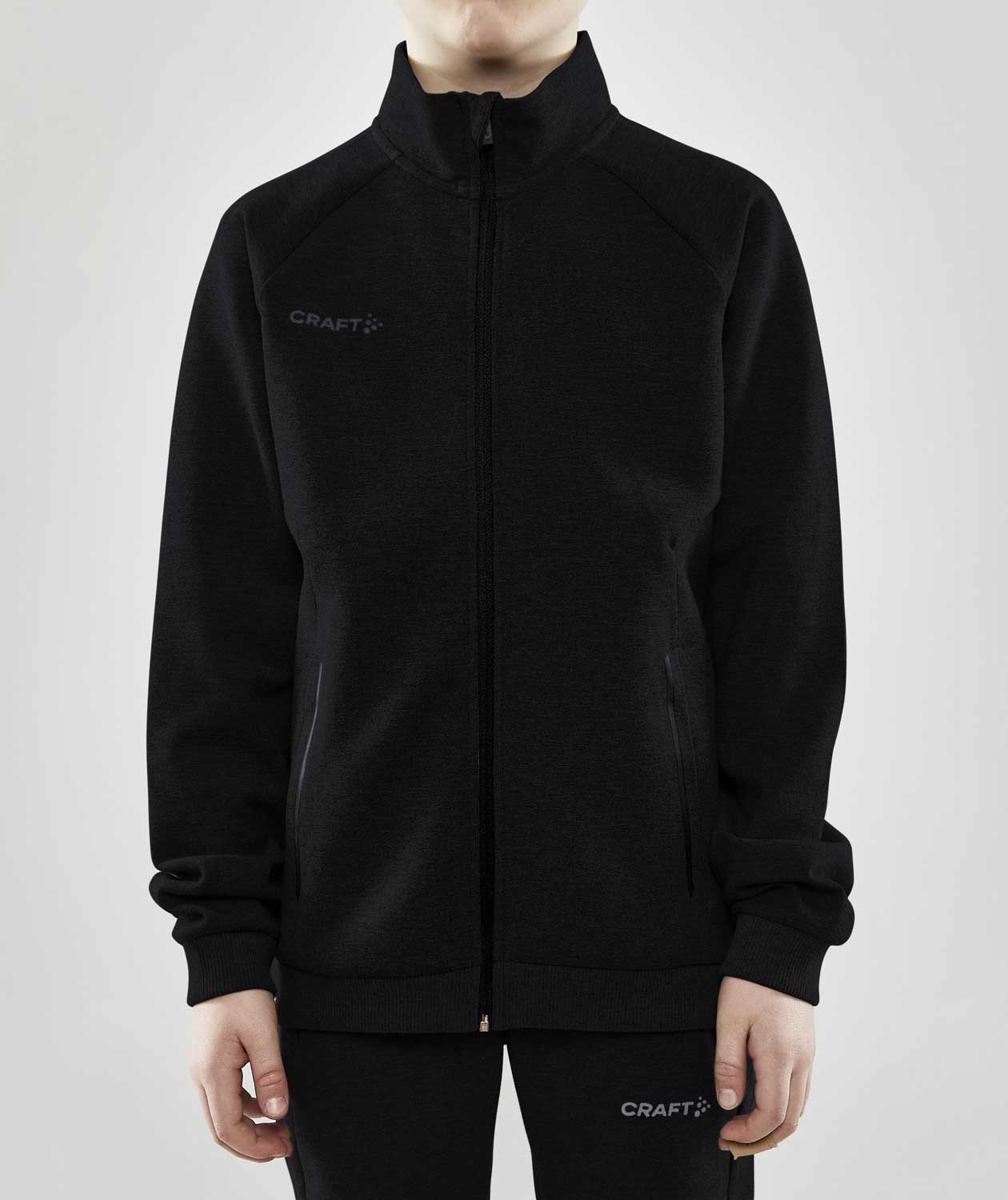 Craft Core Soul Full Zip sweatjakke for barn, Svart, large image number 1