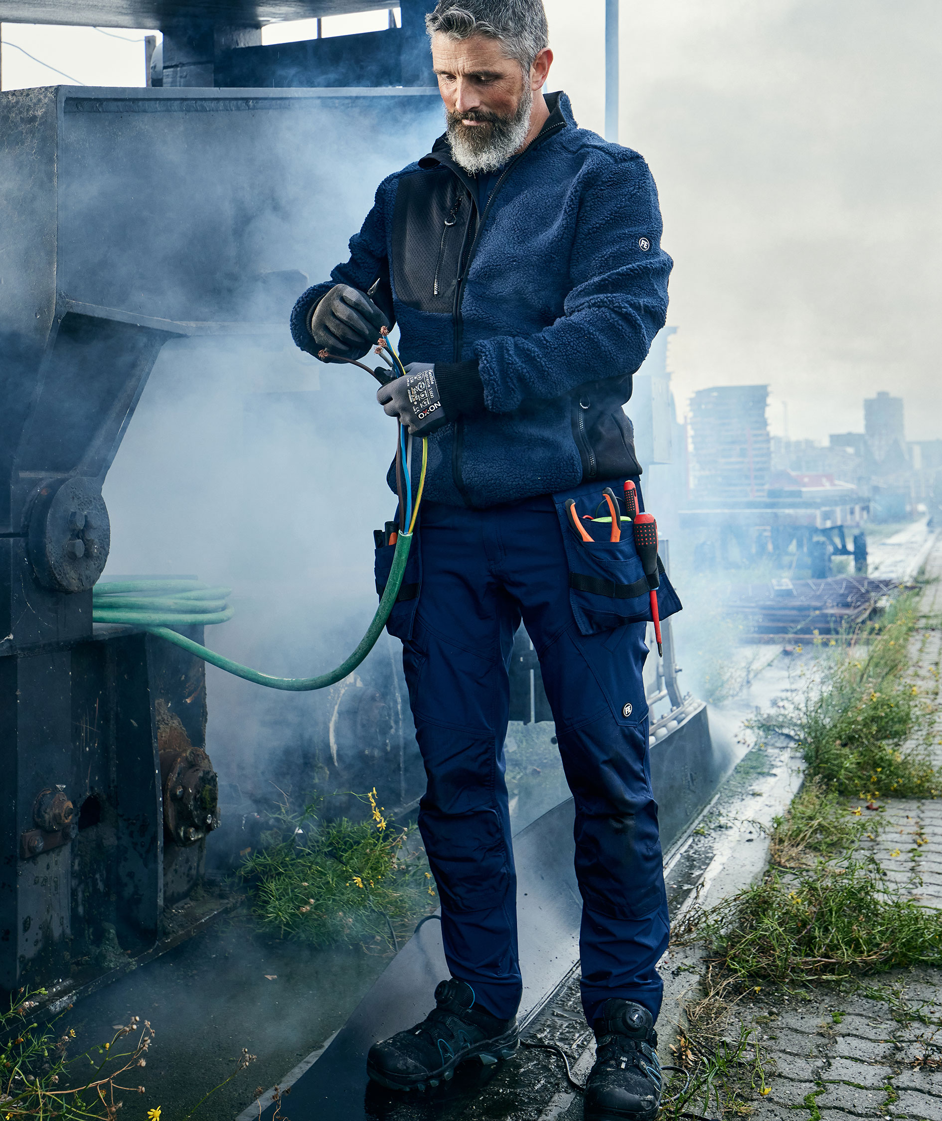 Engel X-treme arbetsbyxa Full stretch, Blue Ink