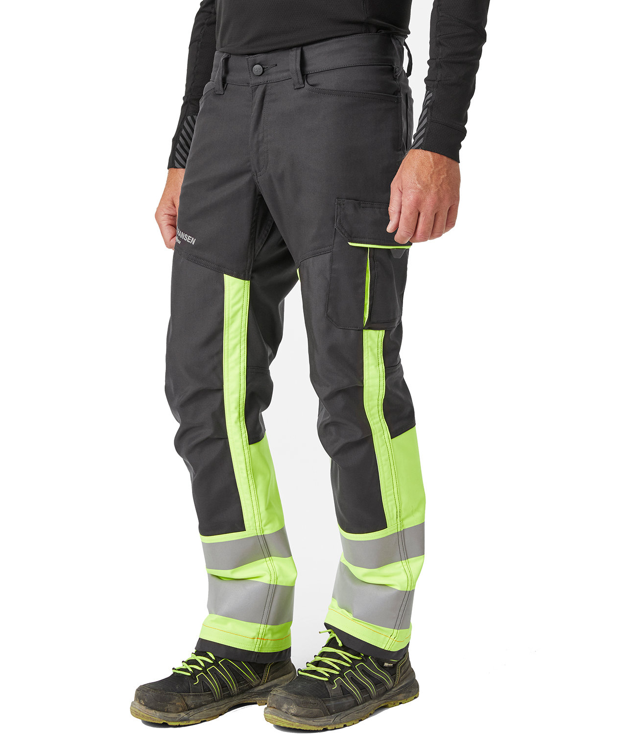 Helly Hansen Alna 2.0 arbeidsbukse, Hi-vis gul/charcoal