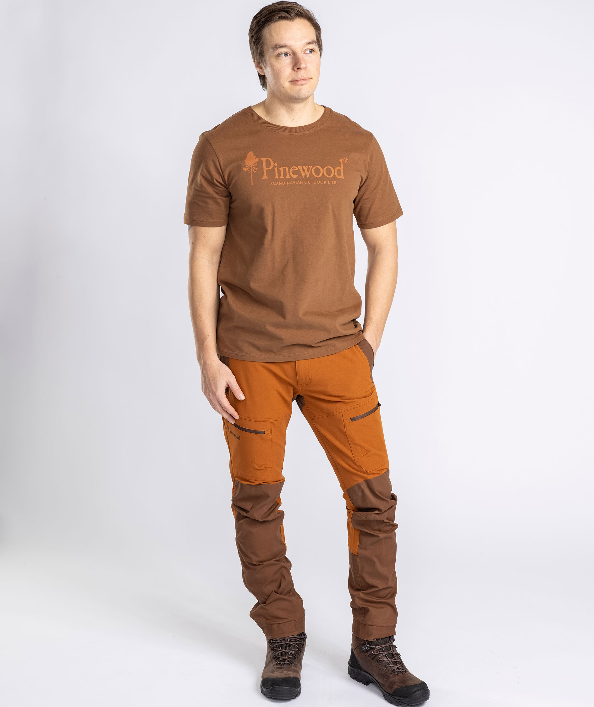 Pinewood Outdoor Life T-shirt, Nougat, large image number 3