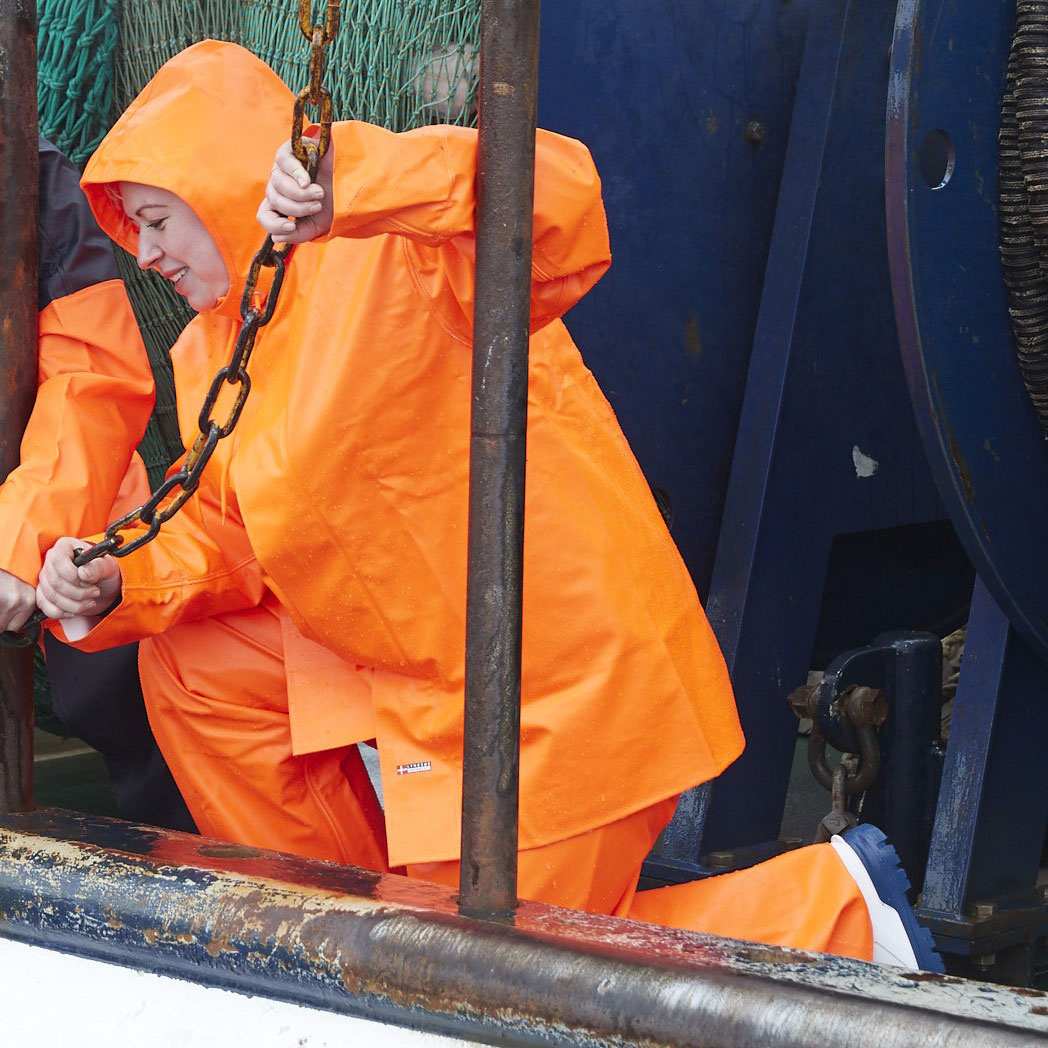 Lyngs&oslash;e PVC regnjakke, Hi-vis Orange