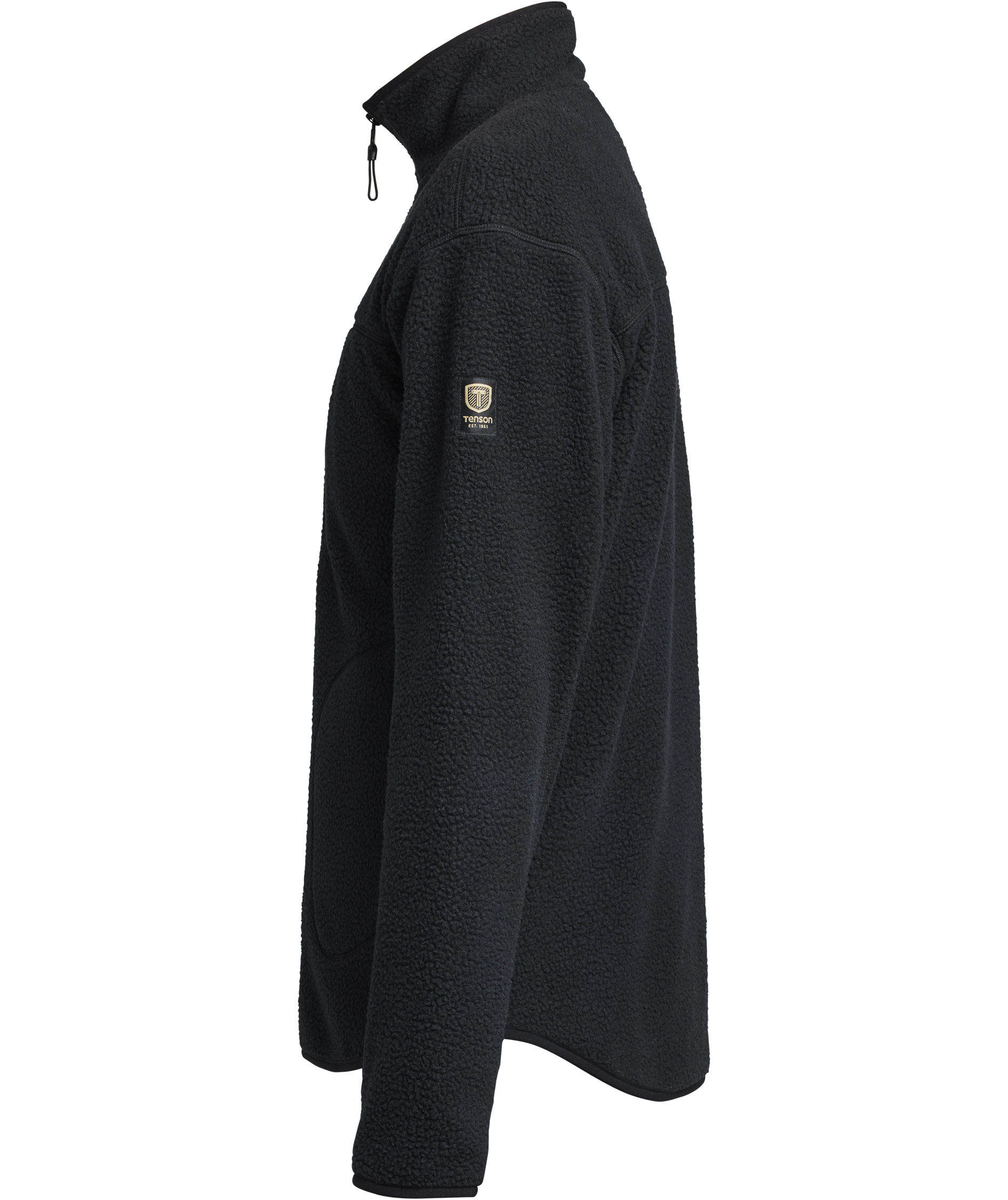 Tenson Yoke fiberpelsjakke, Black, large image number 4