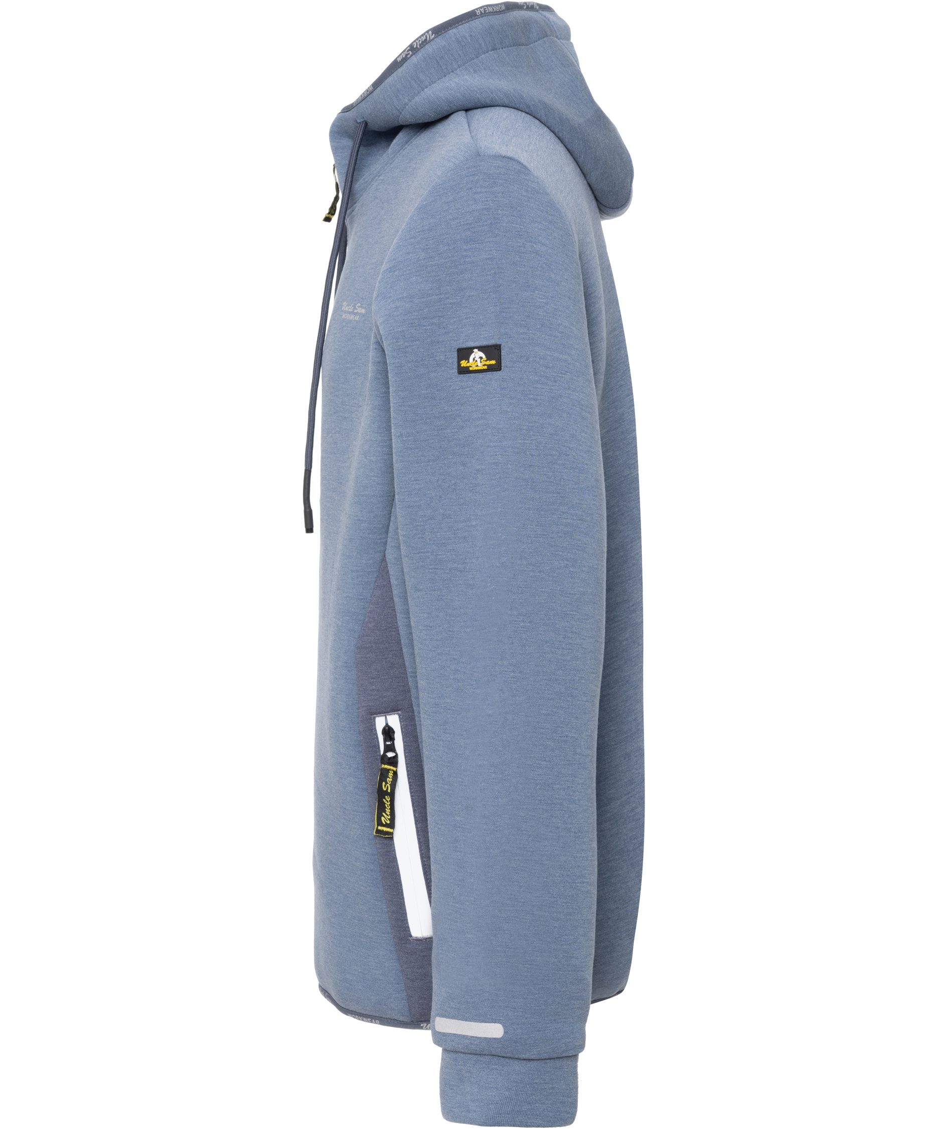 Uncle Sam hoodie with zipper, Marine Blue, large image number 3