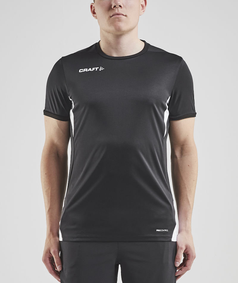 Craft Pro Control Impact T-shirt, Sort/Hvid, large image number 1