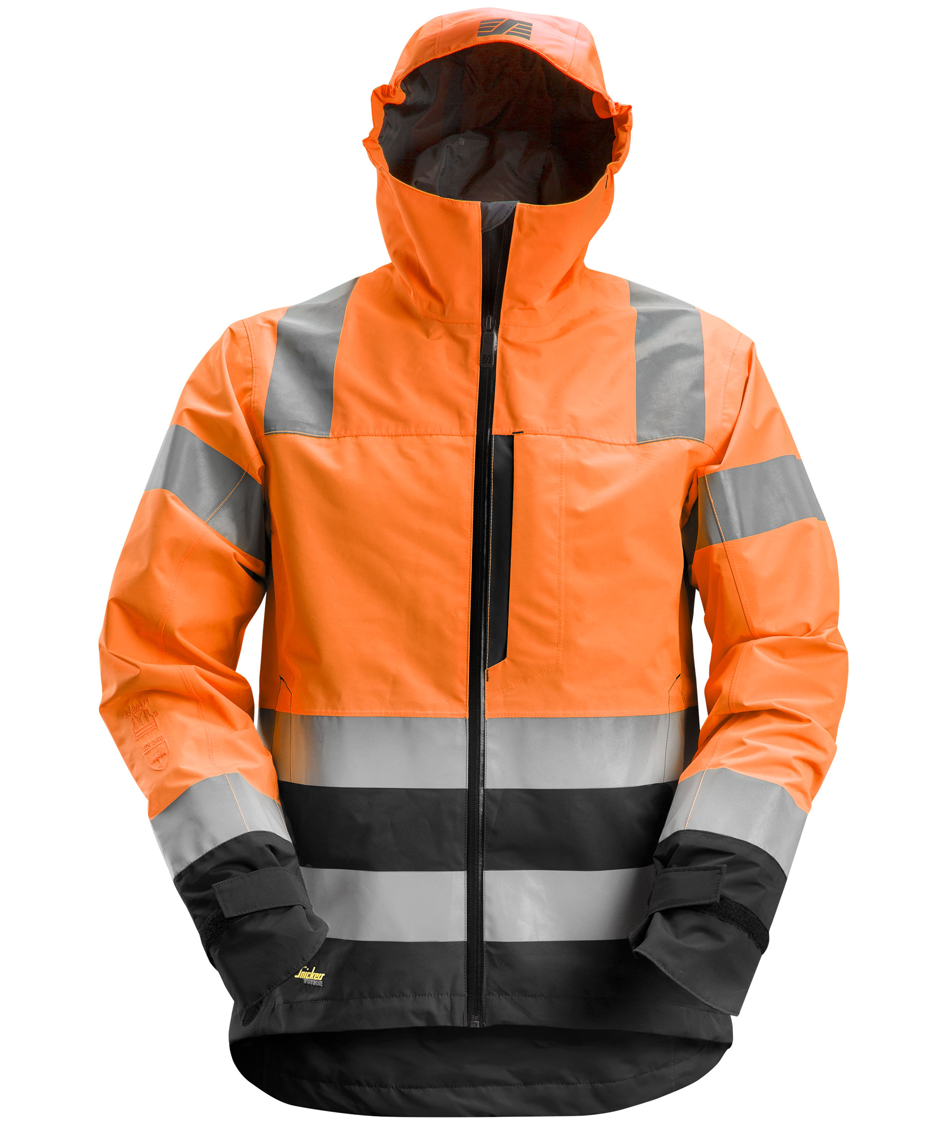Snickers AllroundWork Shelljacke 1330, Hi-Vis Orange/Schwarz, Hi-Vis Orange/Schwarz, swatch