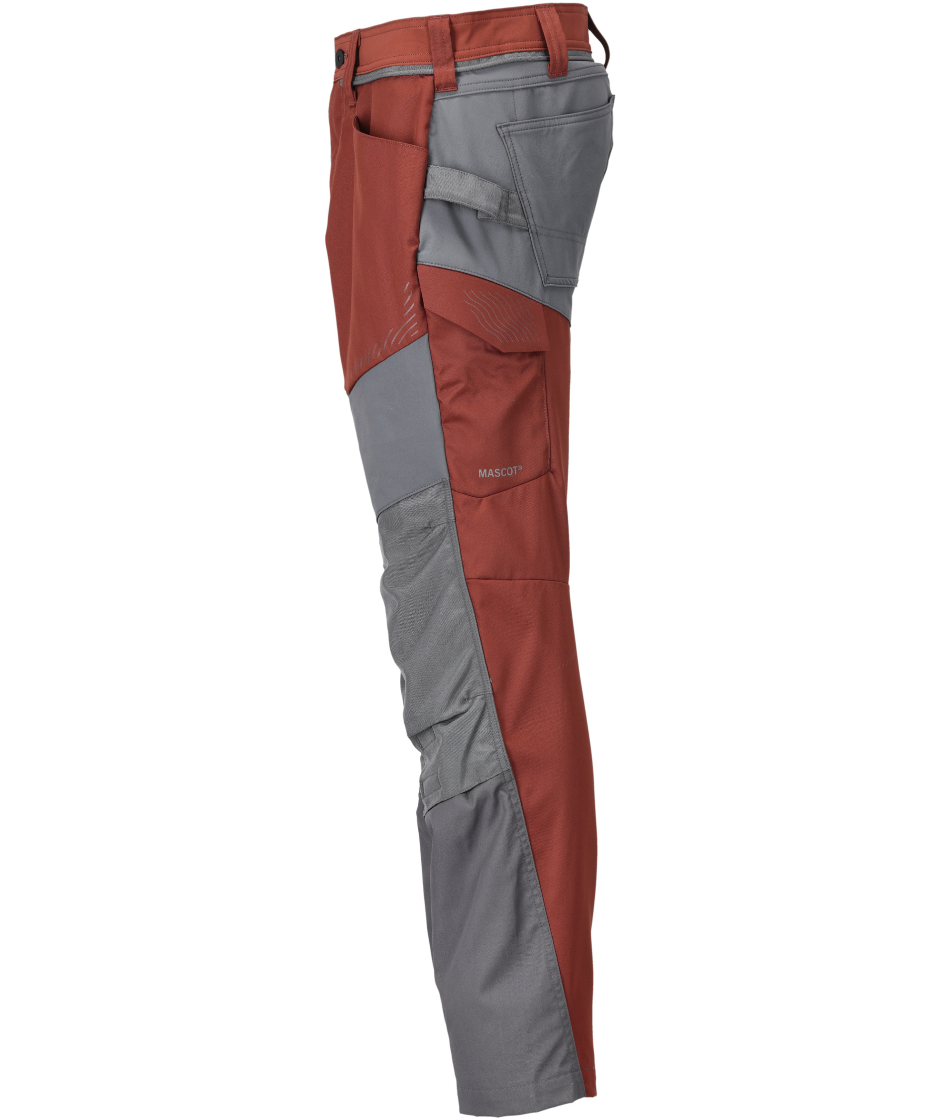 Mascot Customized Arbeitshose, Herbstrot/Steingrau, large image number 3