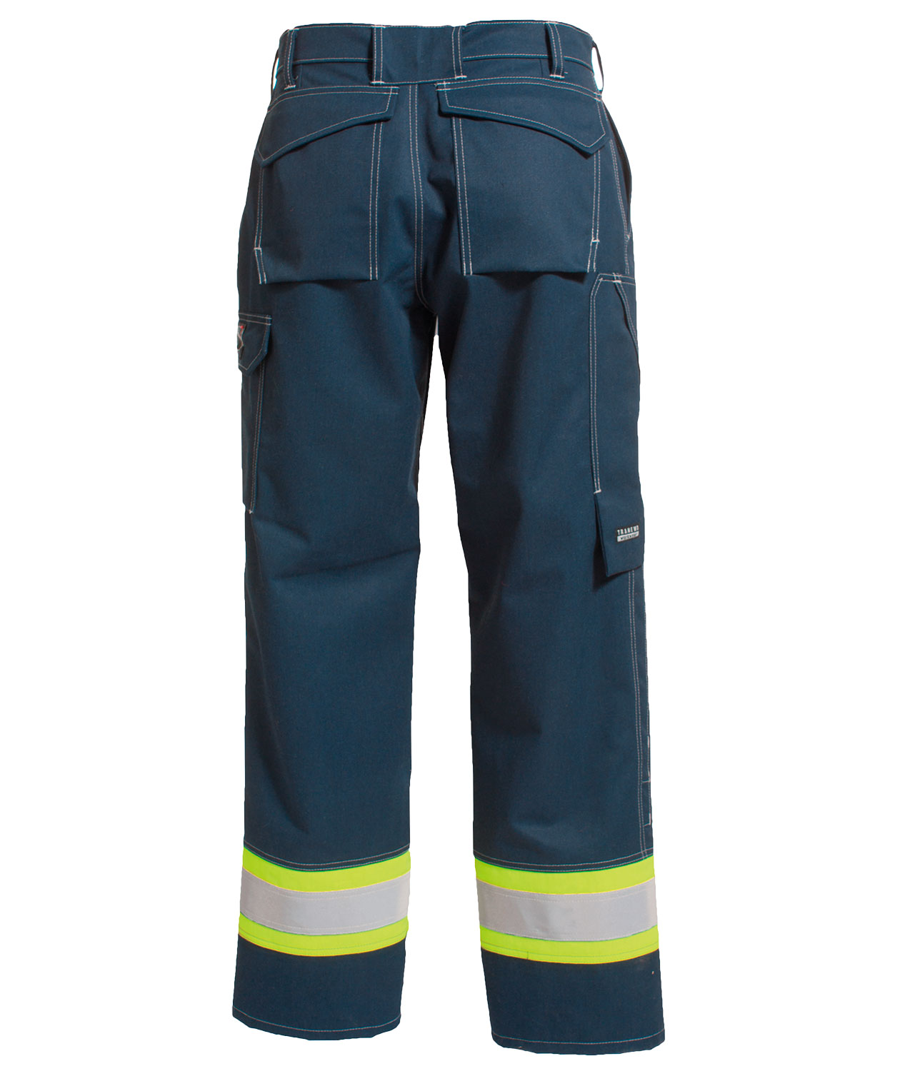 Tranemo Cantex 57 women's work trousers, Hi-vis yellow/Marine blue