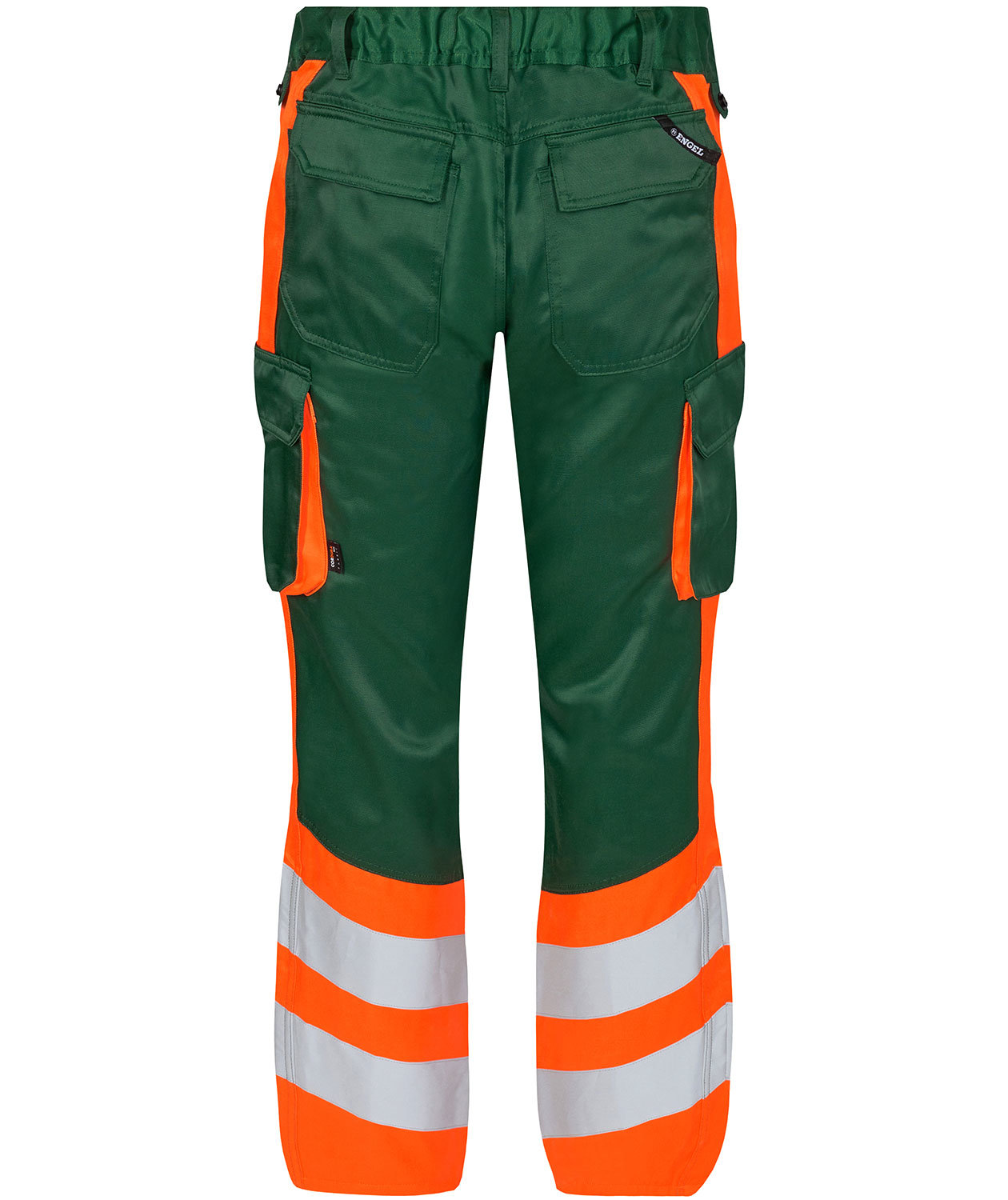 Engel Safety Light arbeidsbukse, Gr&oslash;nn/Hi-Vis Oransje, large image number 1