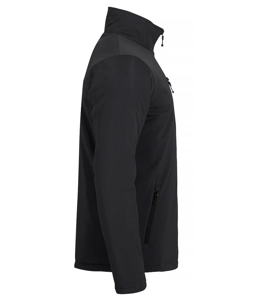 Clique Gef&uuml;ttert Softshelljacke, Schwarz, large image number 3