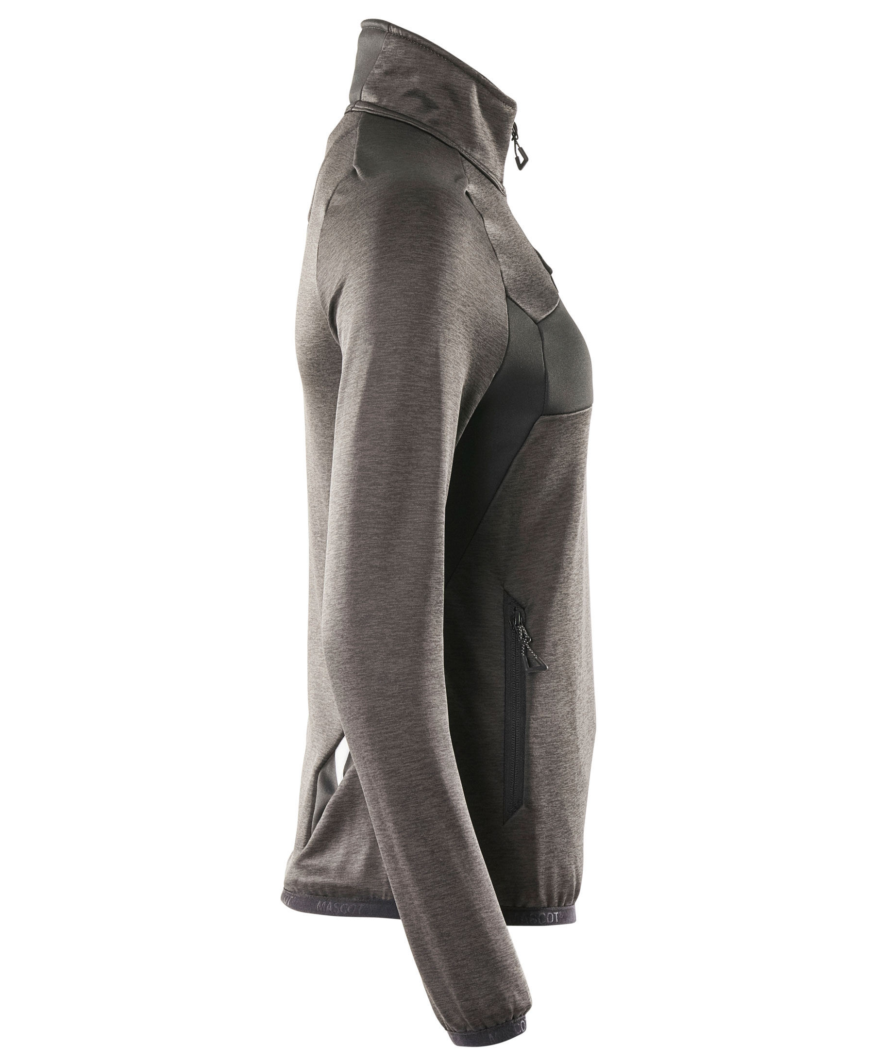 Mascot Accelerate Damen Fleece Sweatshirt, Dunkel Anthrazit/Schwarz, large image number 2