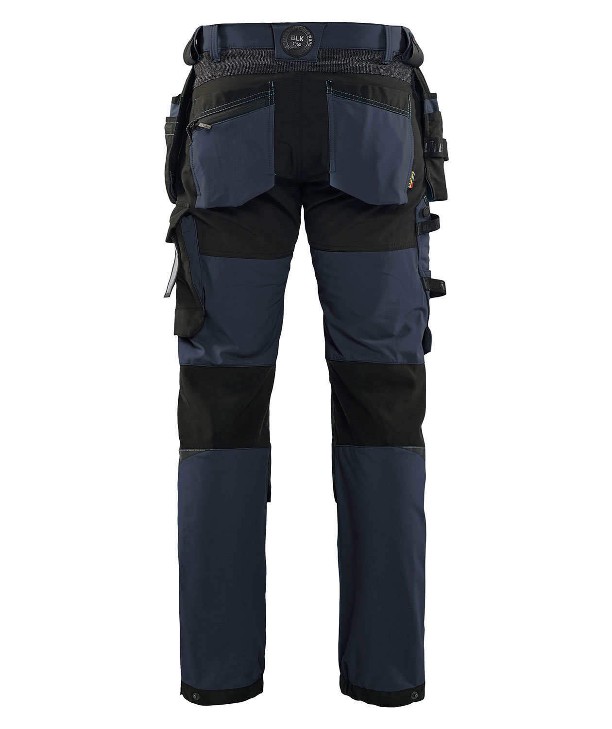 Bl&aring;kl&auml;der craftsman trousers full stretch, Dark Marine/Black, large image number 2