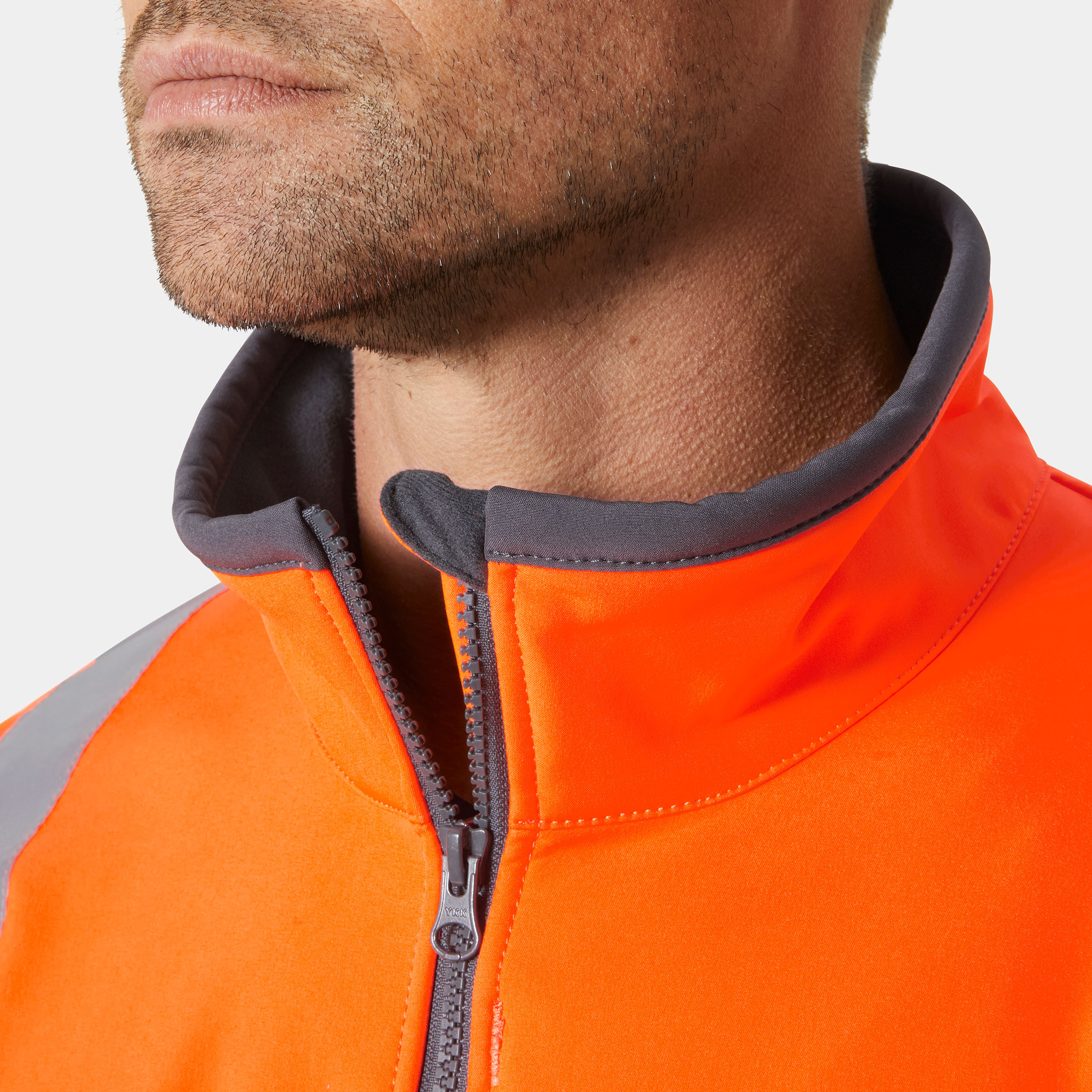 Helly Hansen UC-ME softshelljakke, Hi-vis Oransje/Ebony, large image number 2