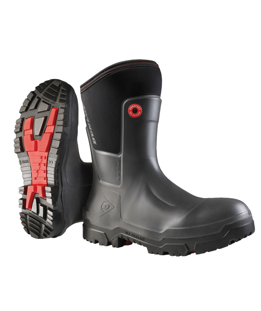 Dunlop Snugboot Trailblazer rubber boots, Charcoal, large image number 1