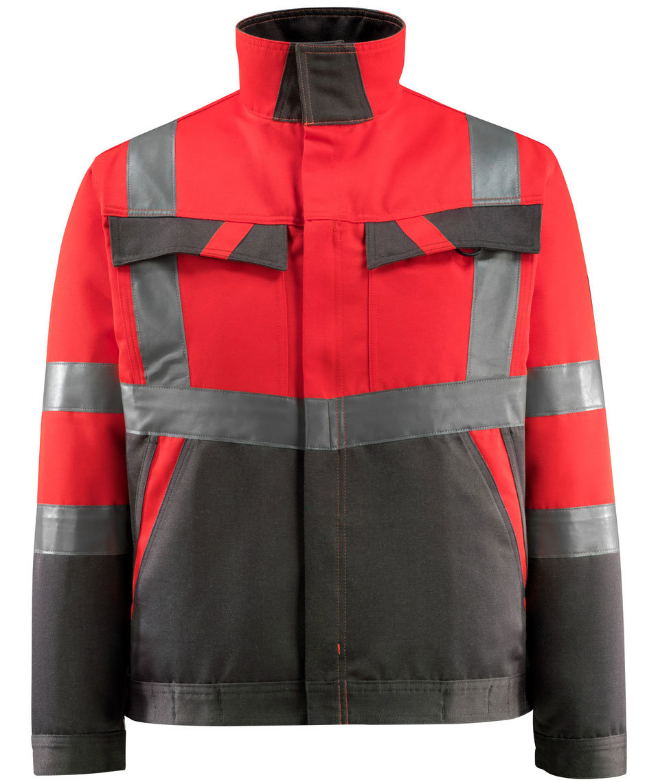 Mascot Safe Light Forster arbeidsjakke, Hi-vis r&oslash;d/M&oslash;rk antrasitt, Hi-vis r&oslash;d/M&oslash;rk antrasitt, swatch