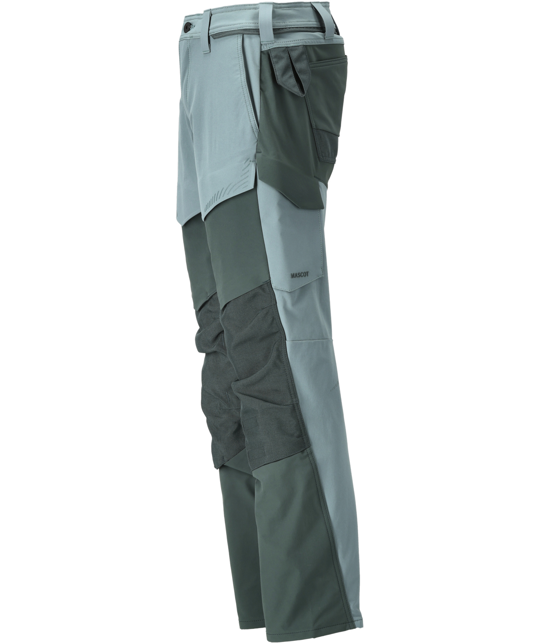 Mascot Customized arbejdsbukser full stretch, Lys skovgr&oslash;n/Skovgr&oslash;n, large image number 3