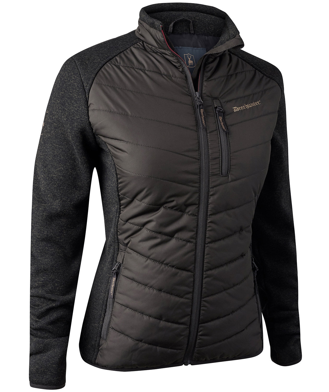 Deerhunter Lady Caroline vadderad jacka dam, Brown Leaf