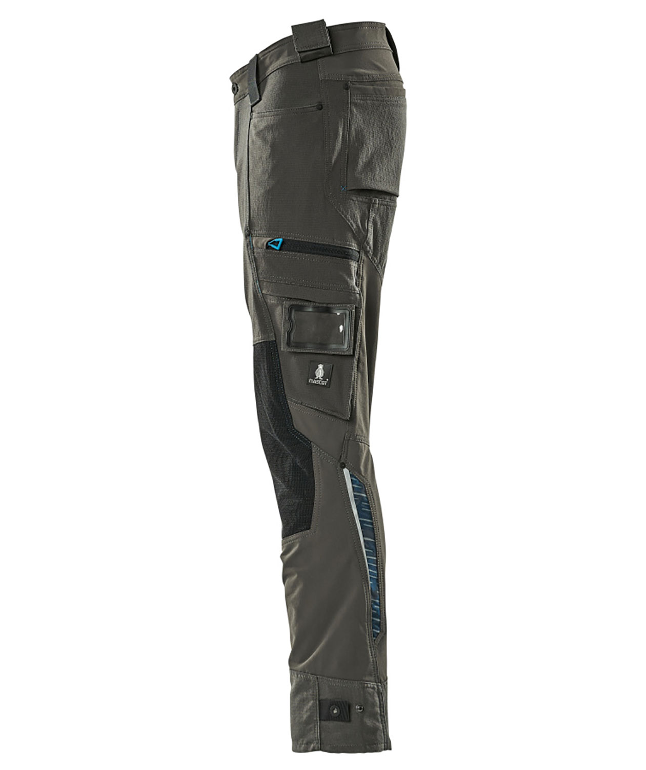 Mascot Advanced arbetsbyxa Full stretch, M&ouml;rk Antracitgr&aring;, large image number 3