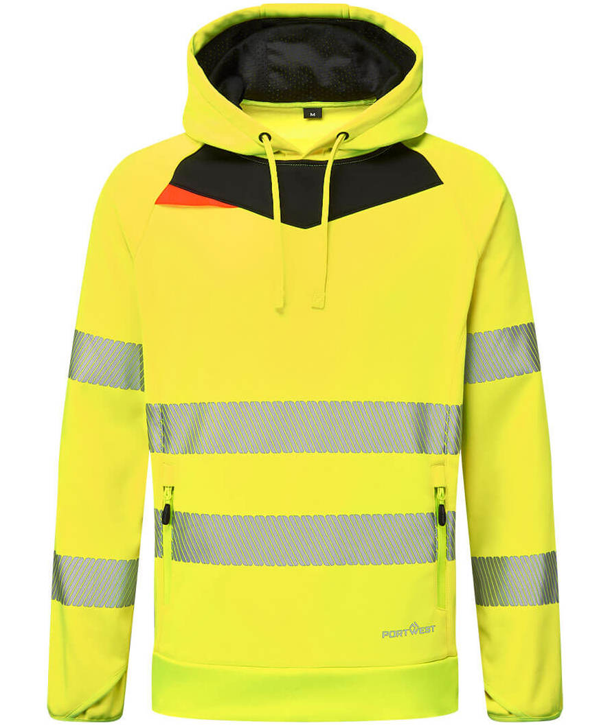 Portwest DX4 h&aelig;ttetr&oslash;je, Varsel Gul/Svart, Varsel Gul/Svart, swatch