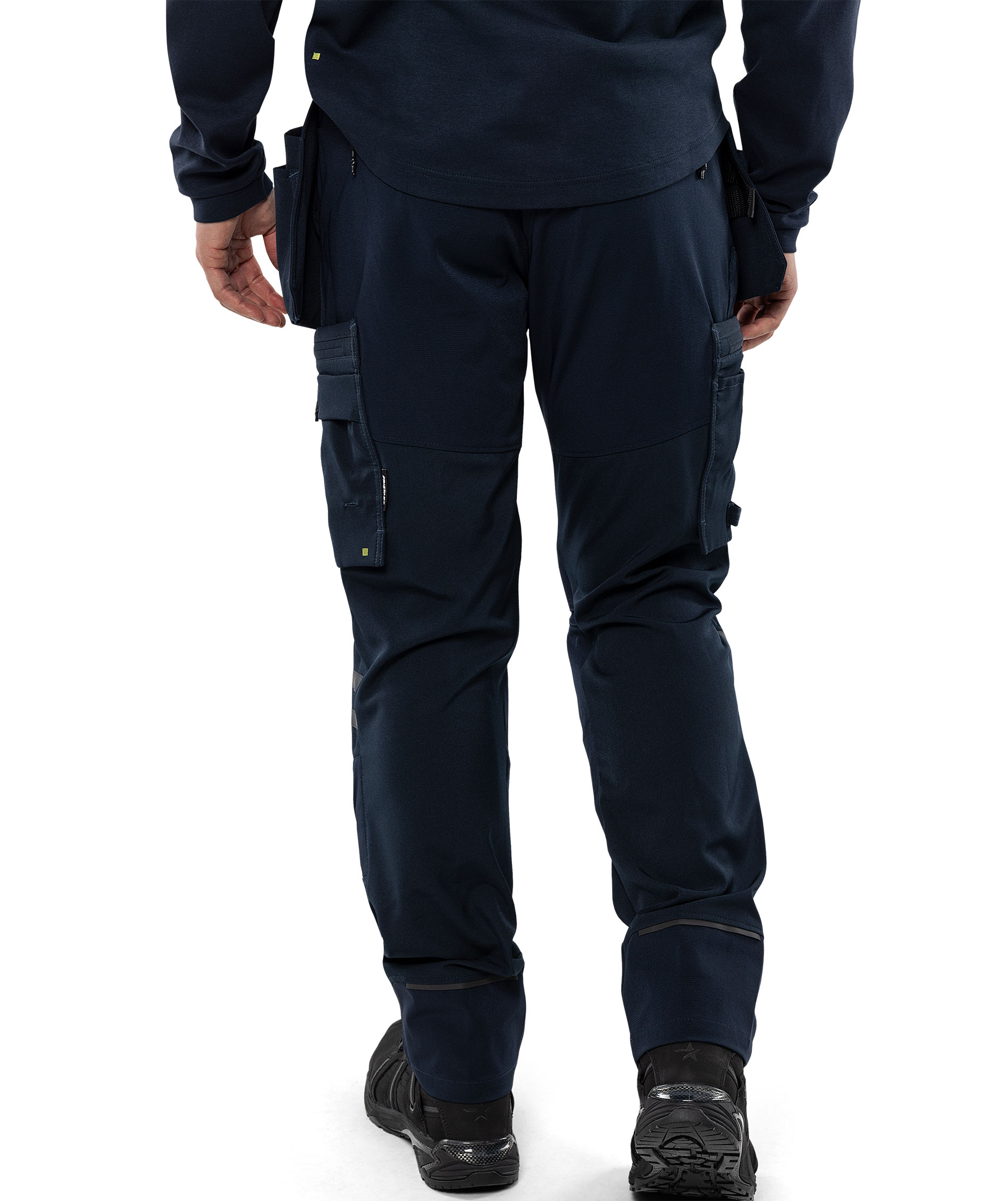 Fristads h&aring;ndverksbukse 2596 LWS full stretch, M&oslash;rk Marine, large image number 3