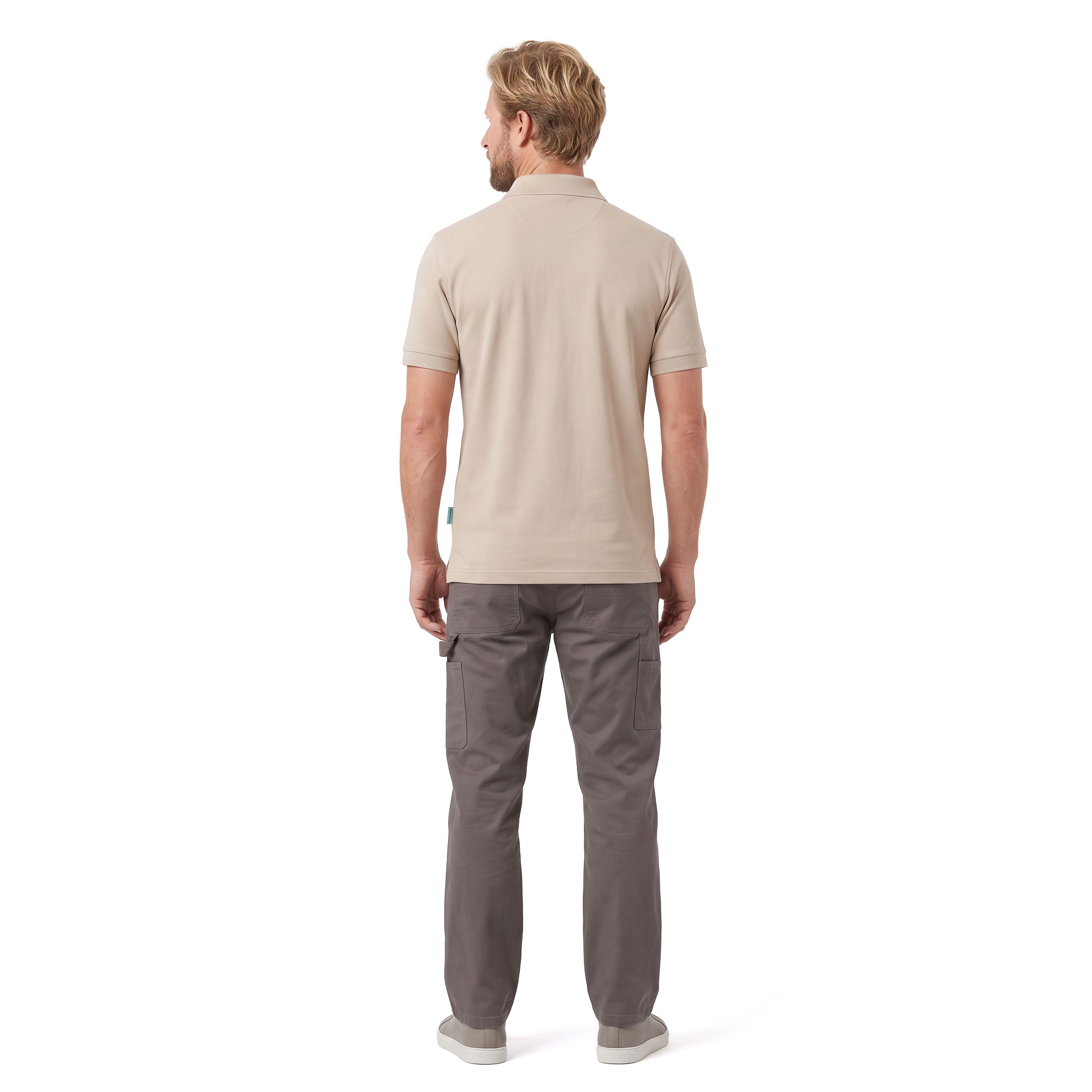 Karlowsky Modern-Flair Poloshirt, Sand, large image number 3